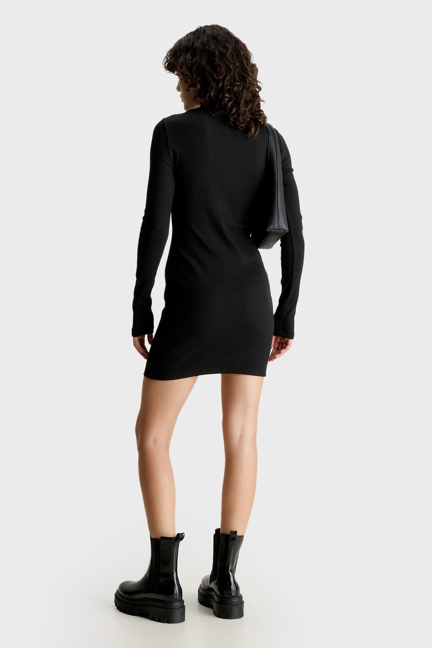 Платье WOVEN LABEL RIB LS DRESS 3