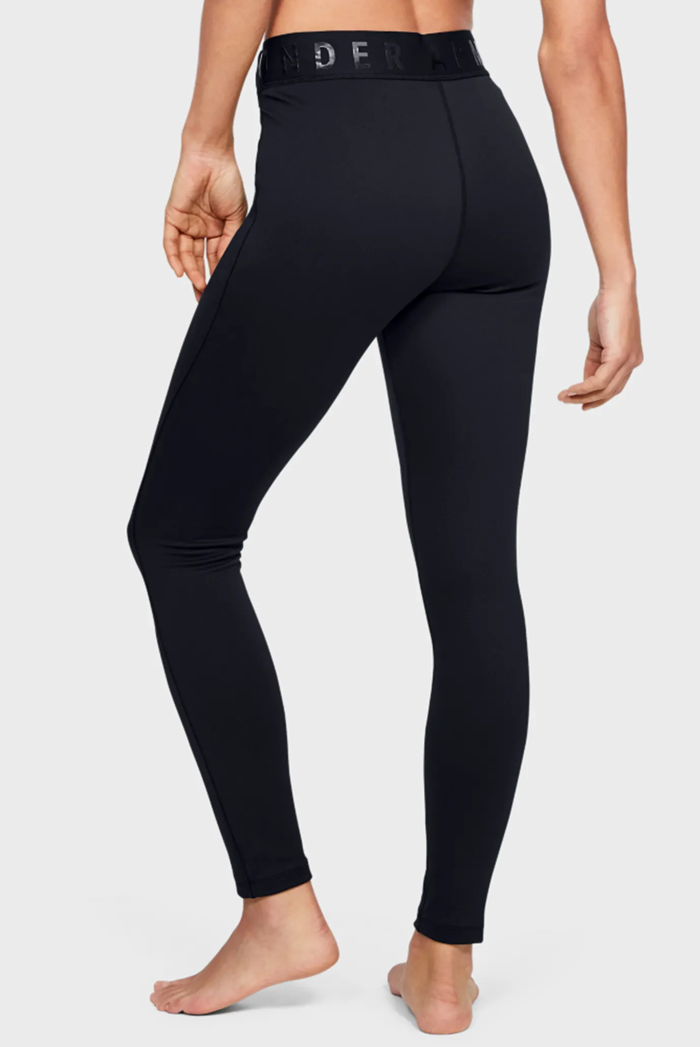 Женские черные термобрюки UA Base Legging 3.0 7