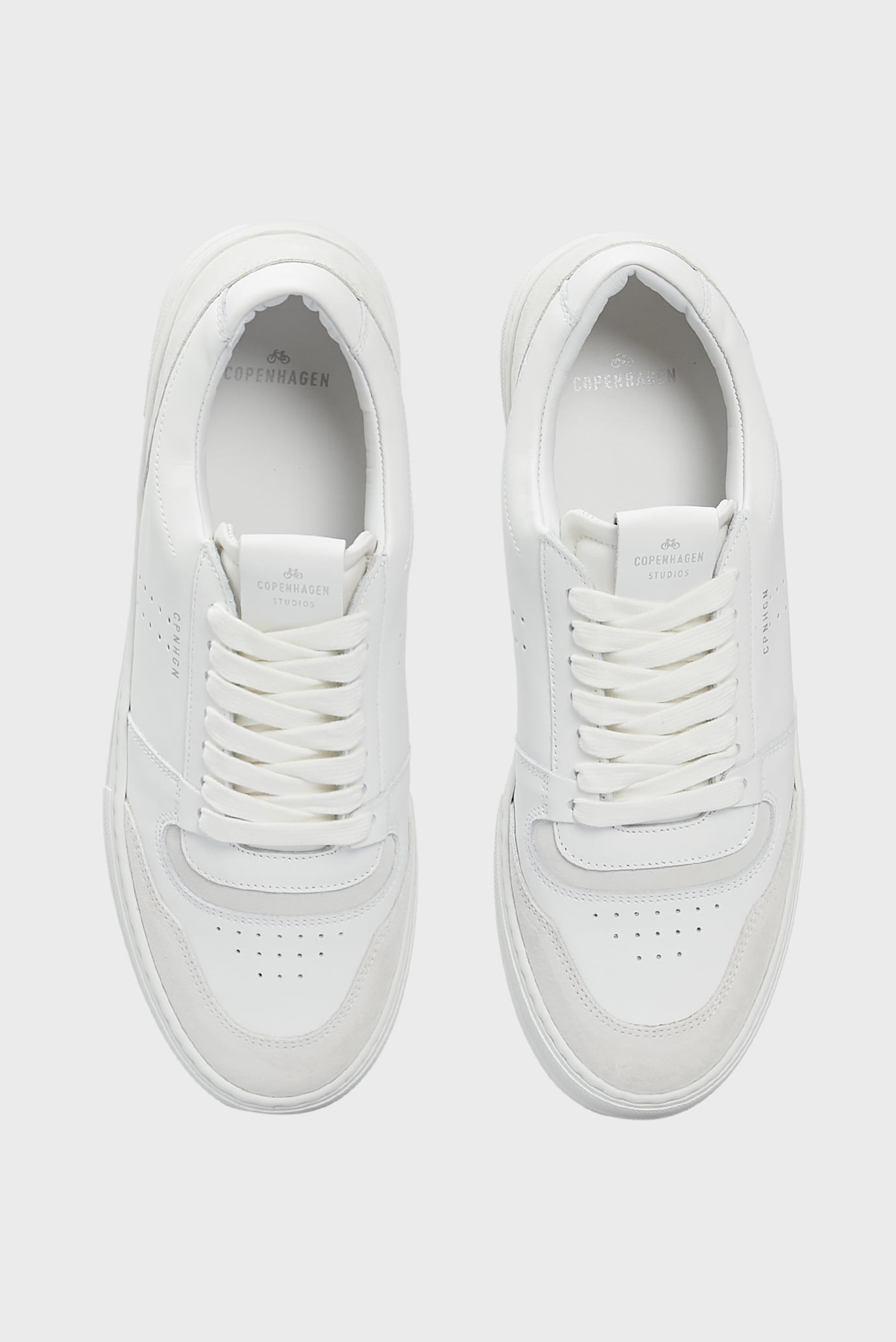 Мужские белые кожаные сникерсы 3