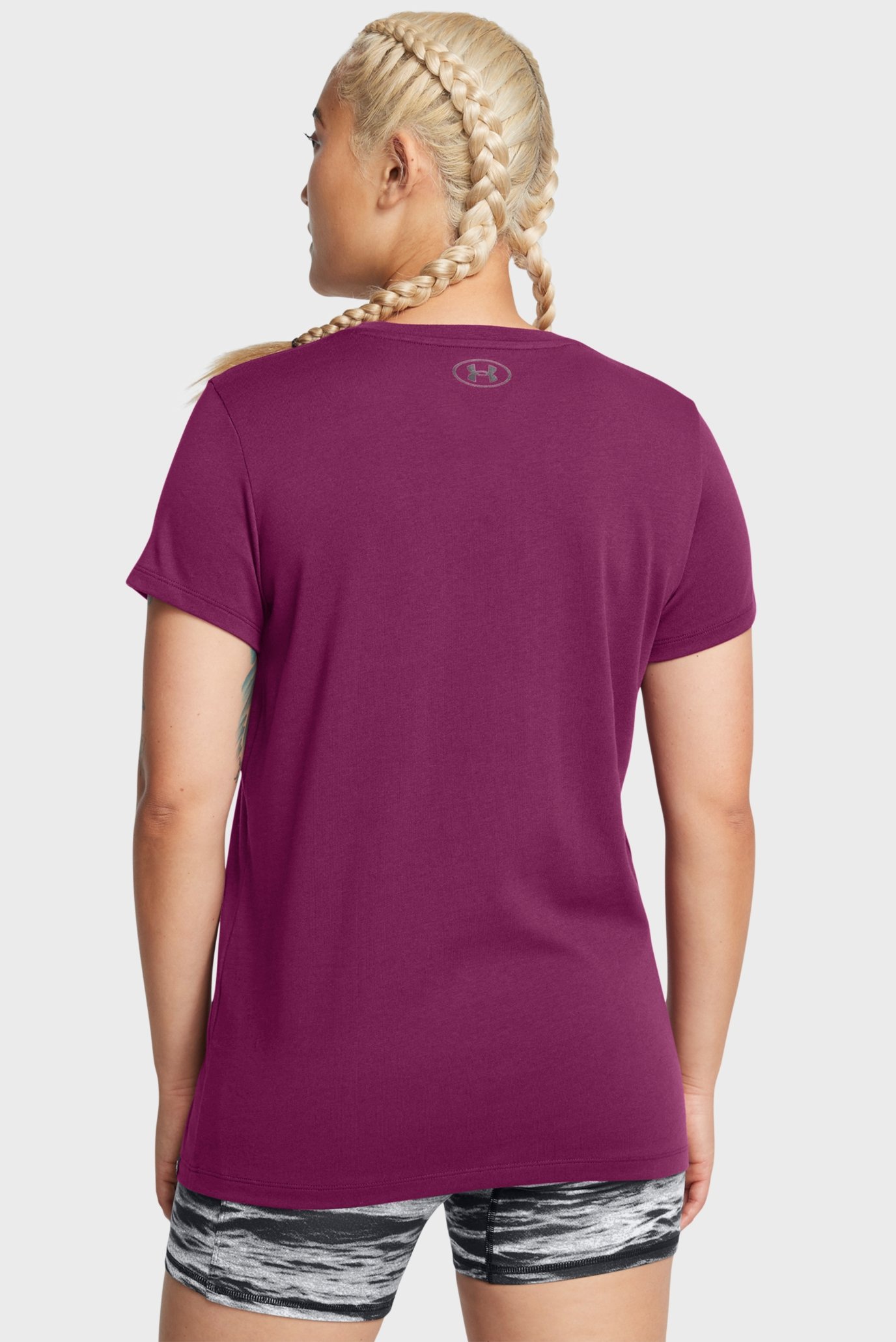 Женская фиолетовая футболка UA Pjt Rck W HWT Passion SS 2