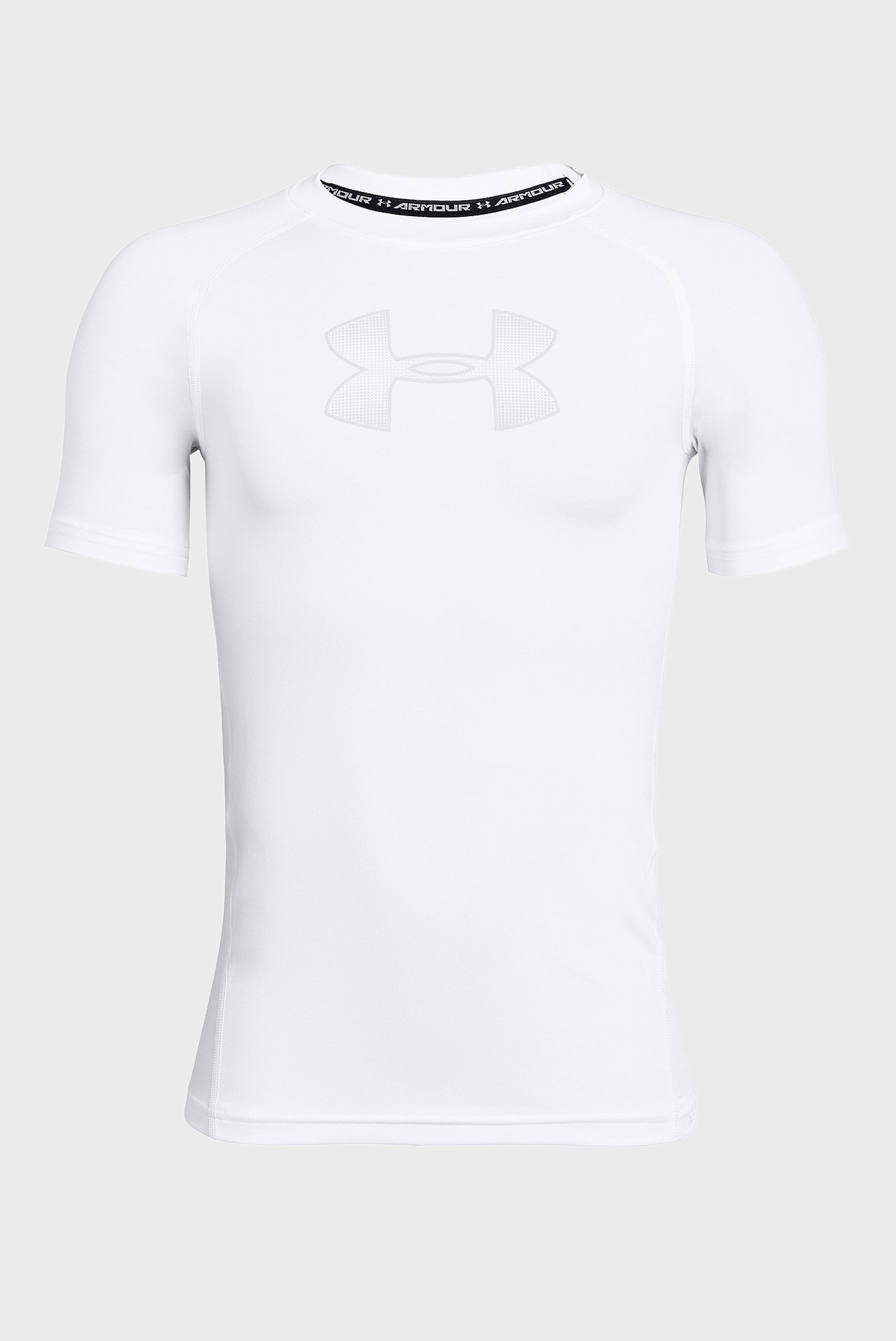 Детская белая футболка Armour HeatGear Short Sleeve 1