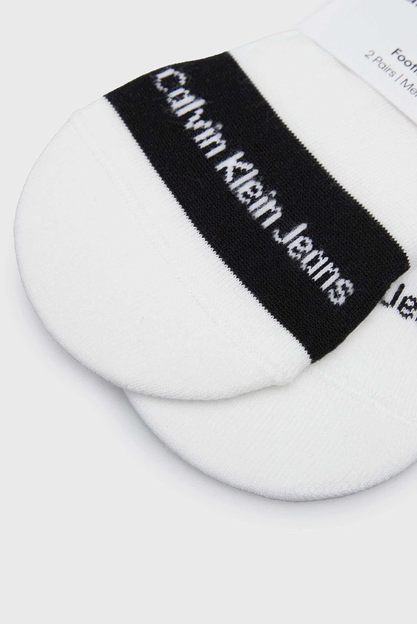 Следы CKJ MEN FOOTIE HIGH CUT 2P CONTRAST TAB 2