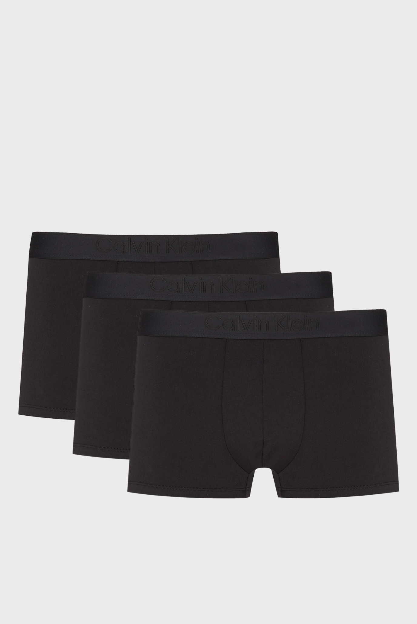 Мужские черные боксеры (3 шт) LOW RISE TRUNK 7