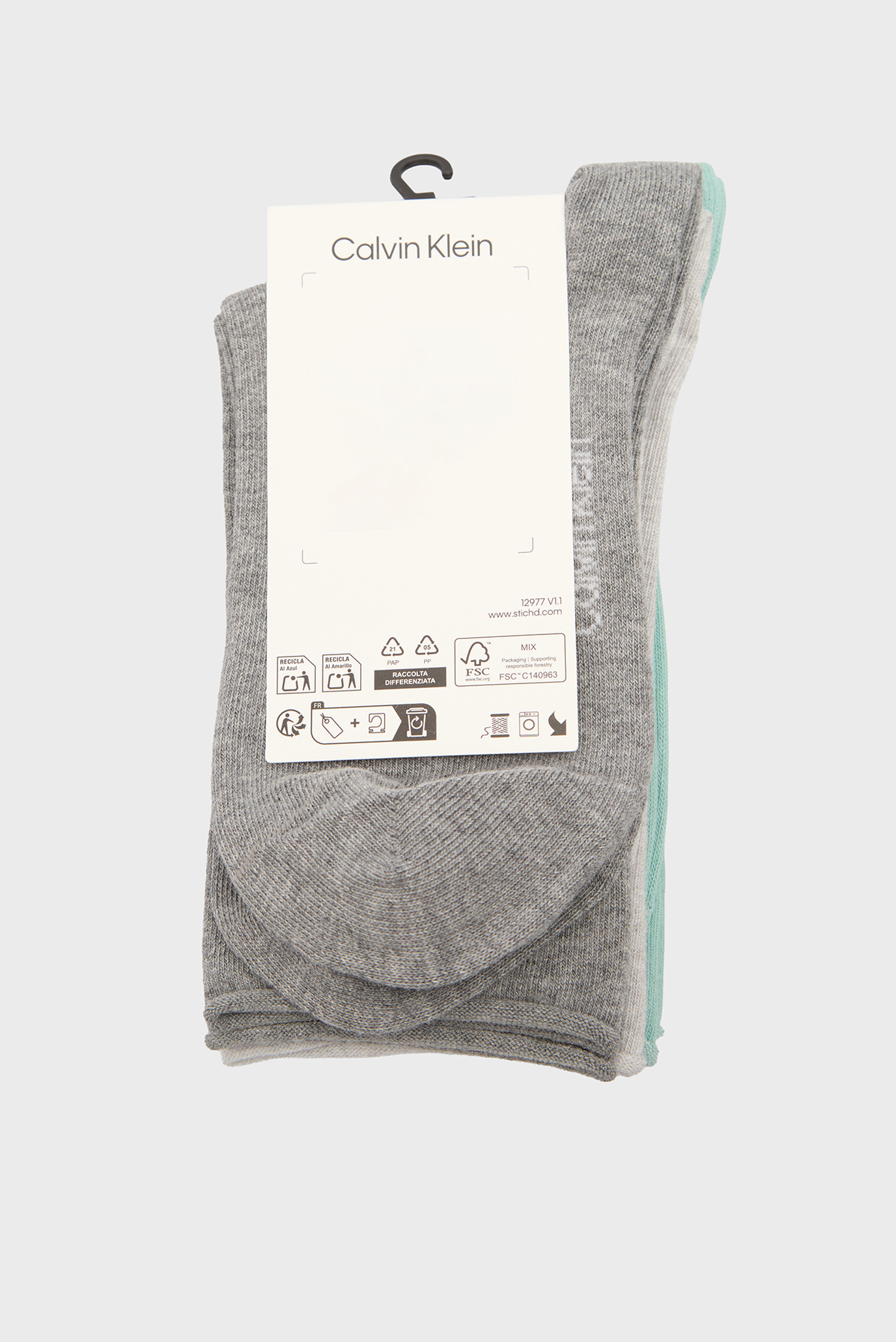 Носки CK WOMEN SOCK 3P ROLLTOPCalvin Klein Носки CK WOMEN SOCK 3P ROLLTOP 3