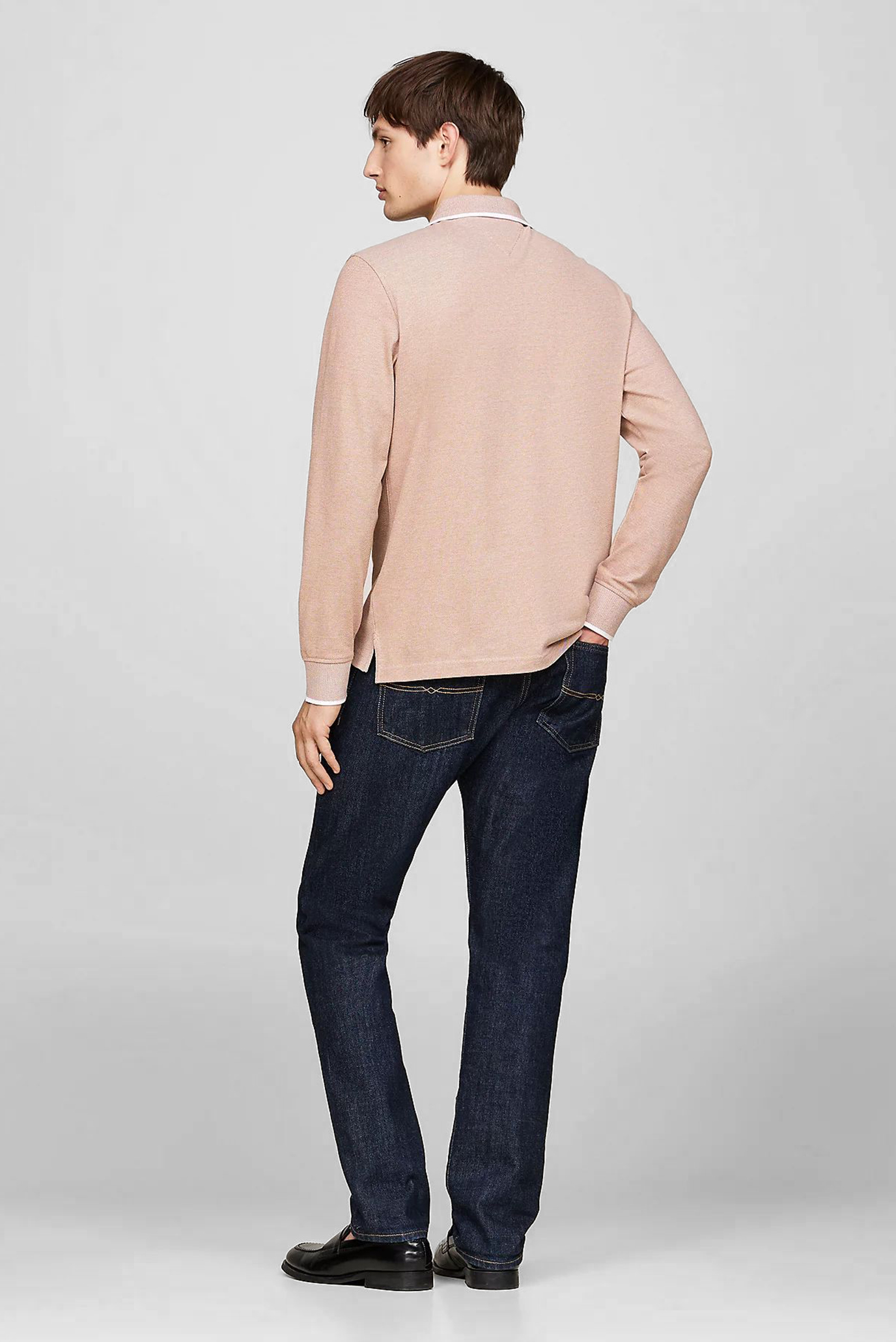 Поло с длинным рукавом L S OXFORD TIPPED REG POLO 3