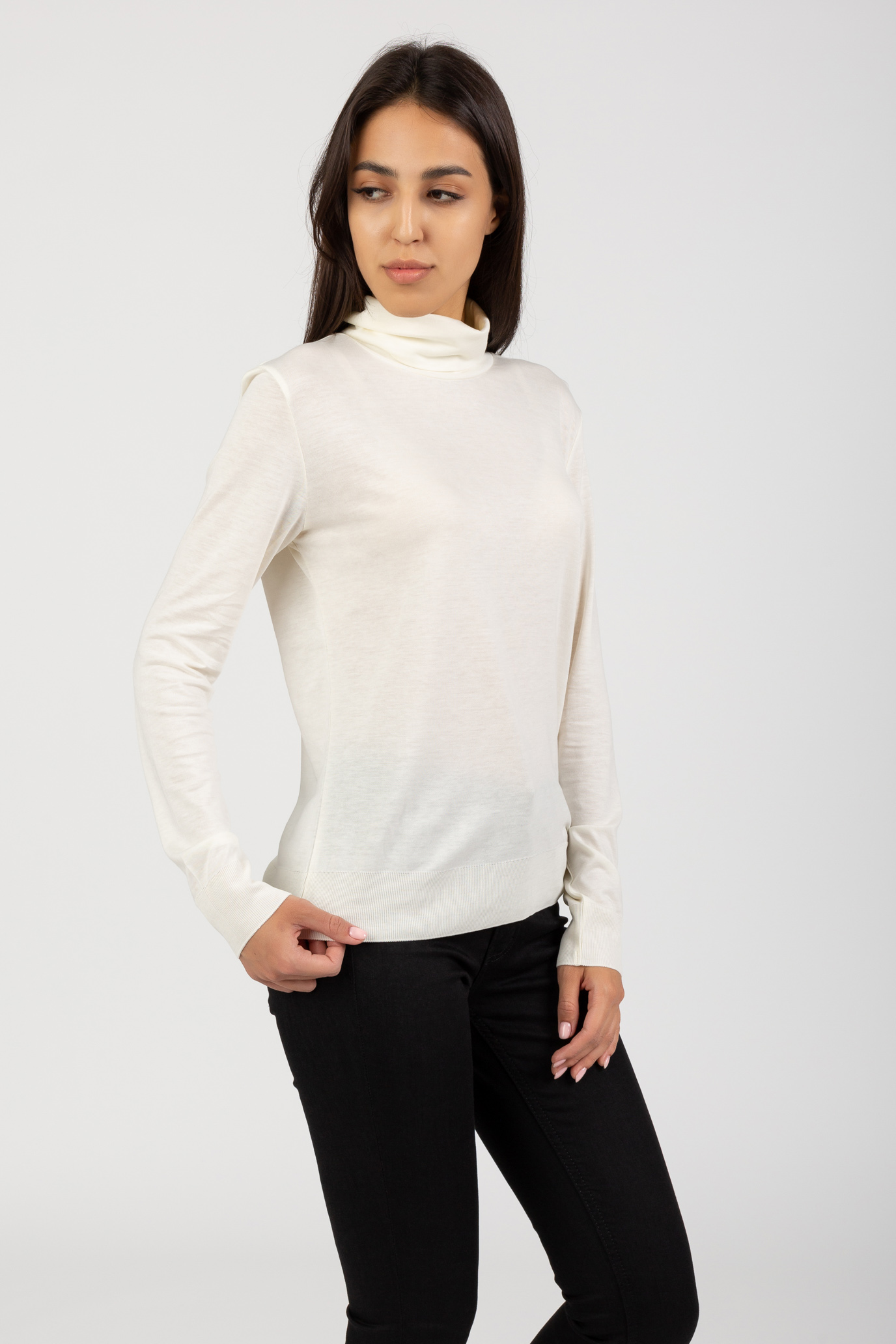 Лонгслив LYOCELL KNIT ROLL NECK TOP 2