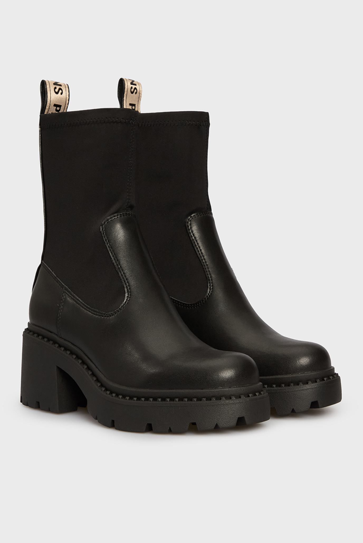 Женские черные кожаные ботильоны GLEN MIX 3