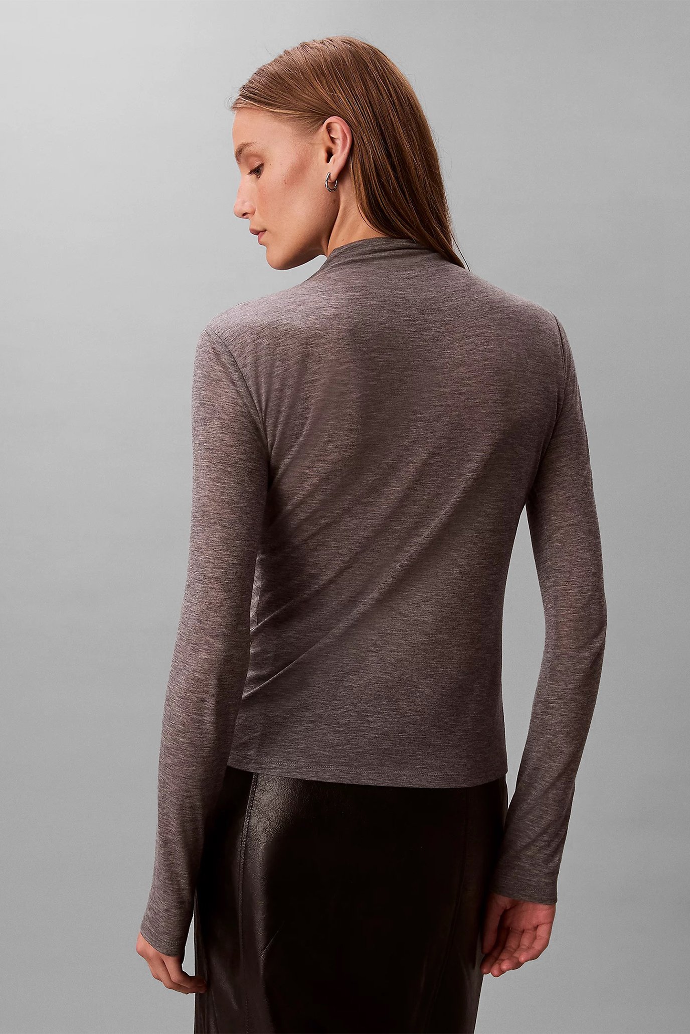 Гольф LS WOOL TENCEL MOCK NK TOP 4