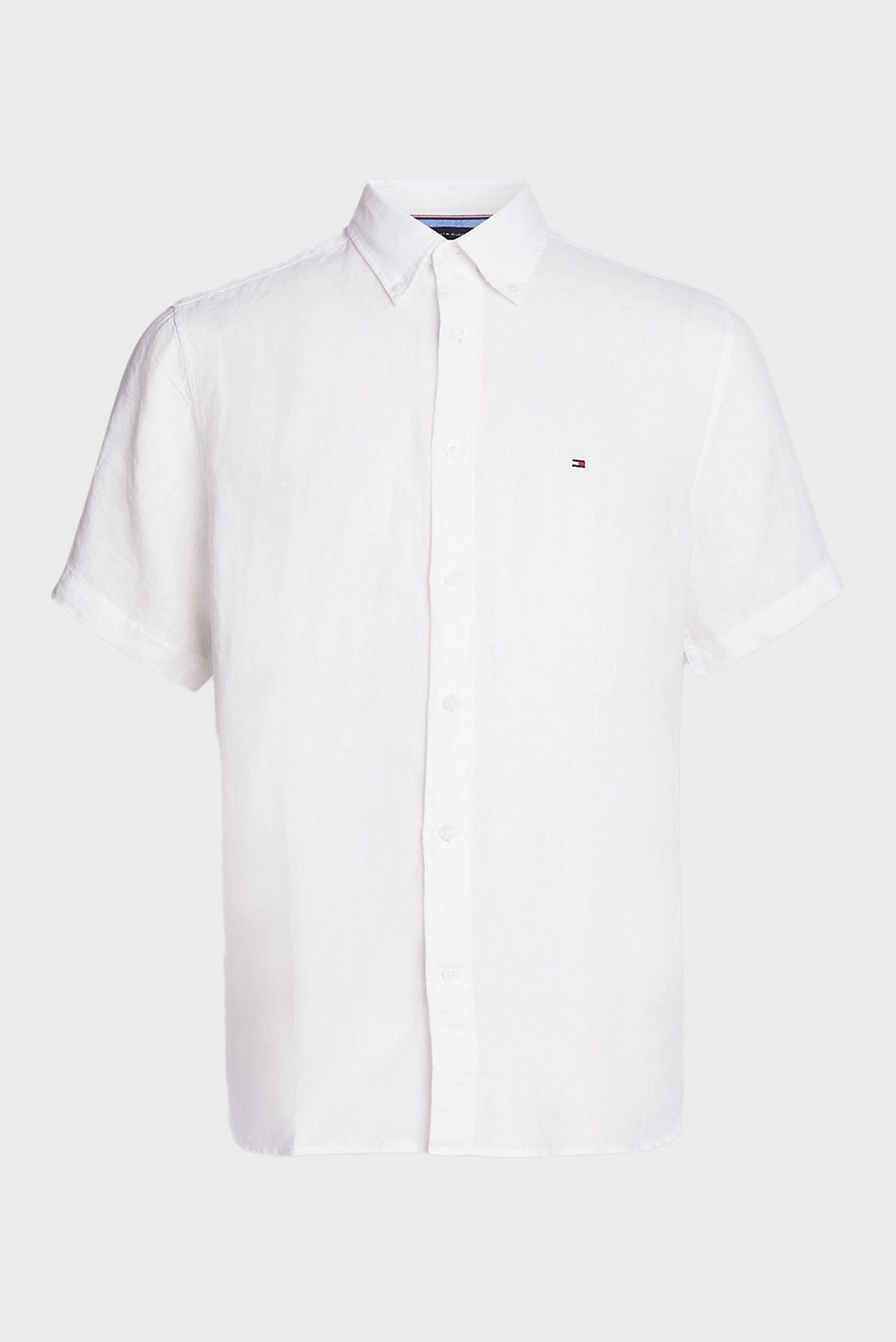 Мужская белая льняная рубашка PIGMENT DYED LINEN RF 5