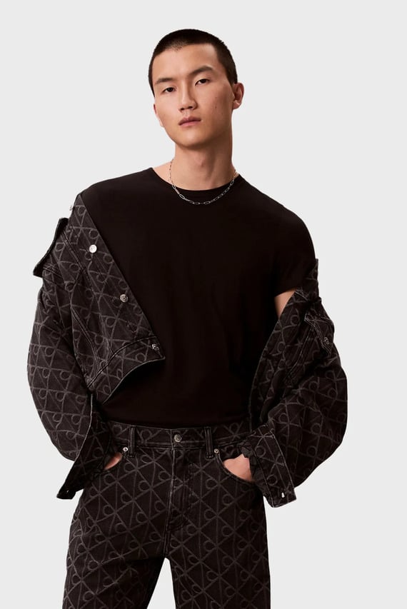 Куртка джинсовая 90S BLACK EMBLEM JACQUARD TRUCKE Calvin Klein Jeans