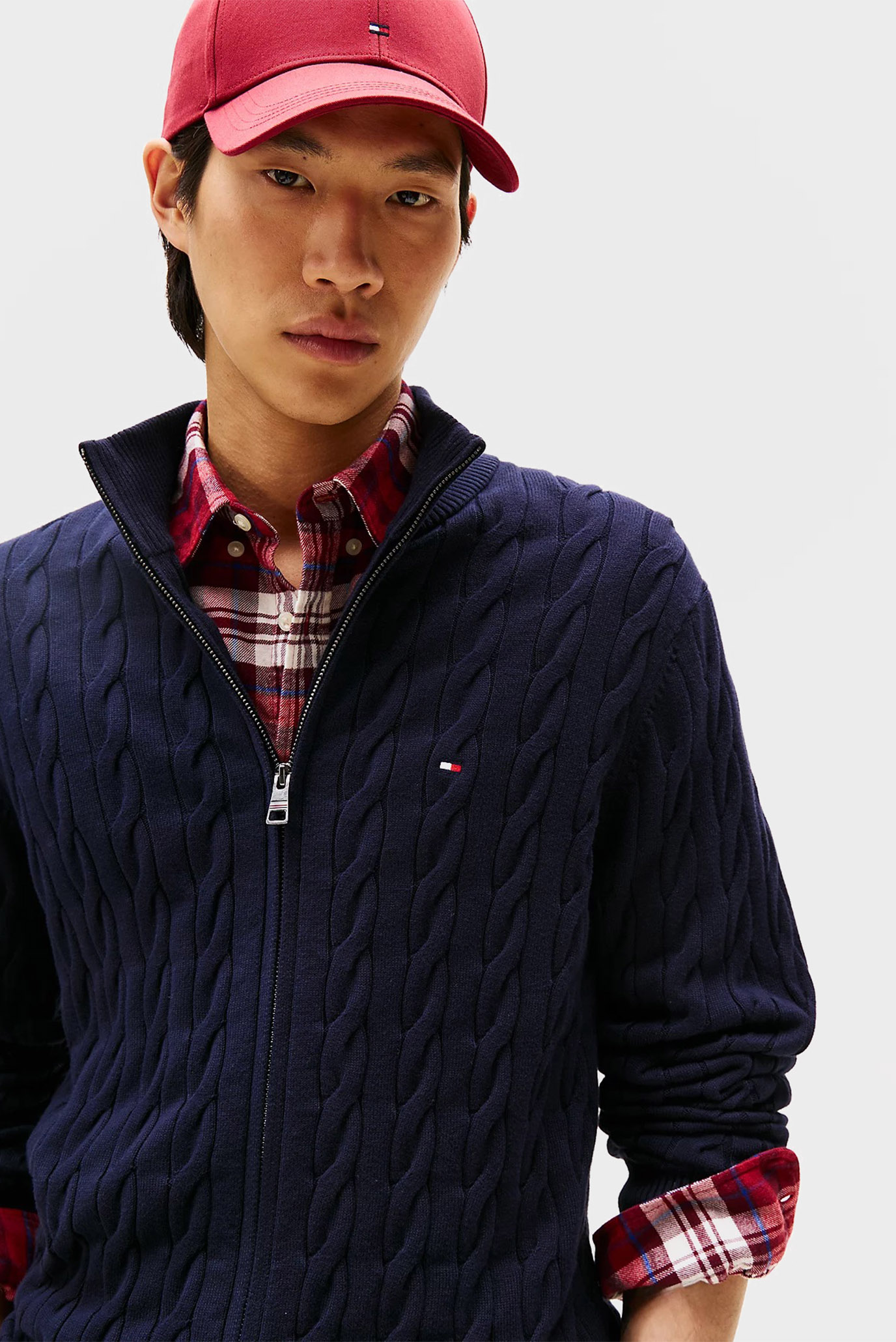 Свитер CLASSIC COTTON CABLE ZIP THROUGH 2