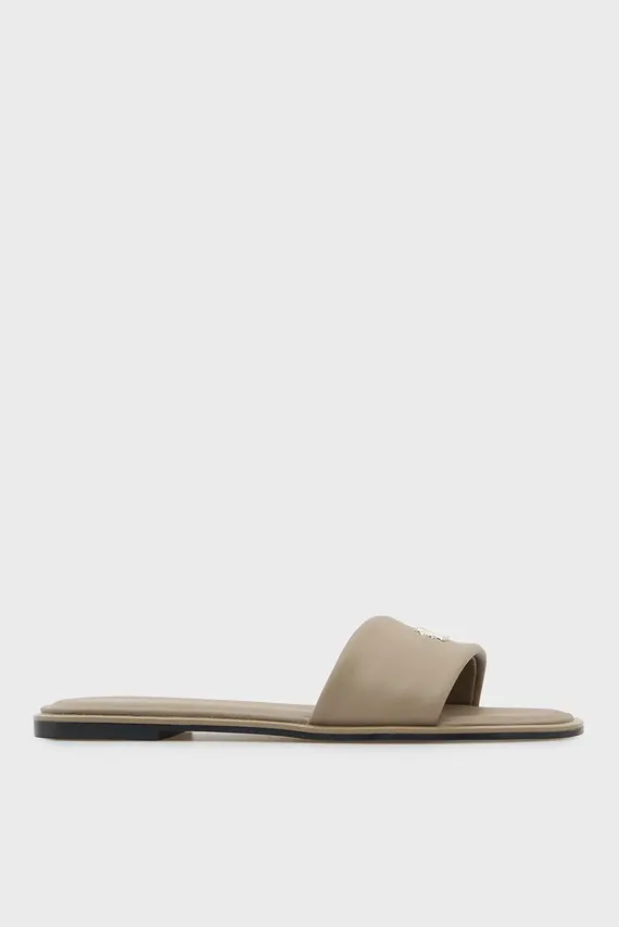 Сандалии ROUND FLAT SNDL LTH BAR HW 2 Calvin Klein