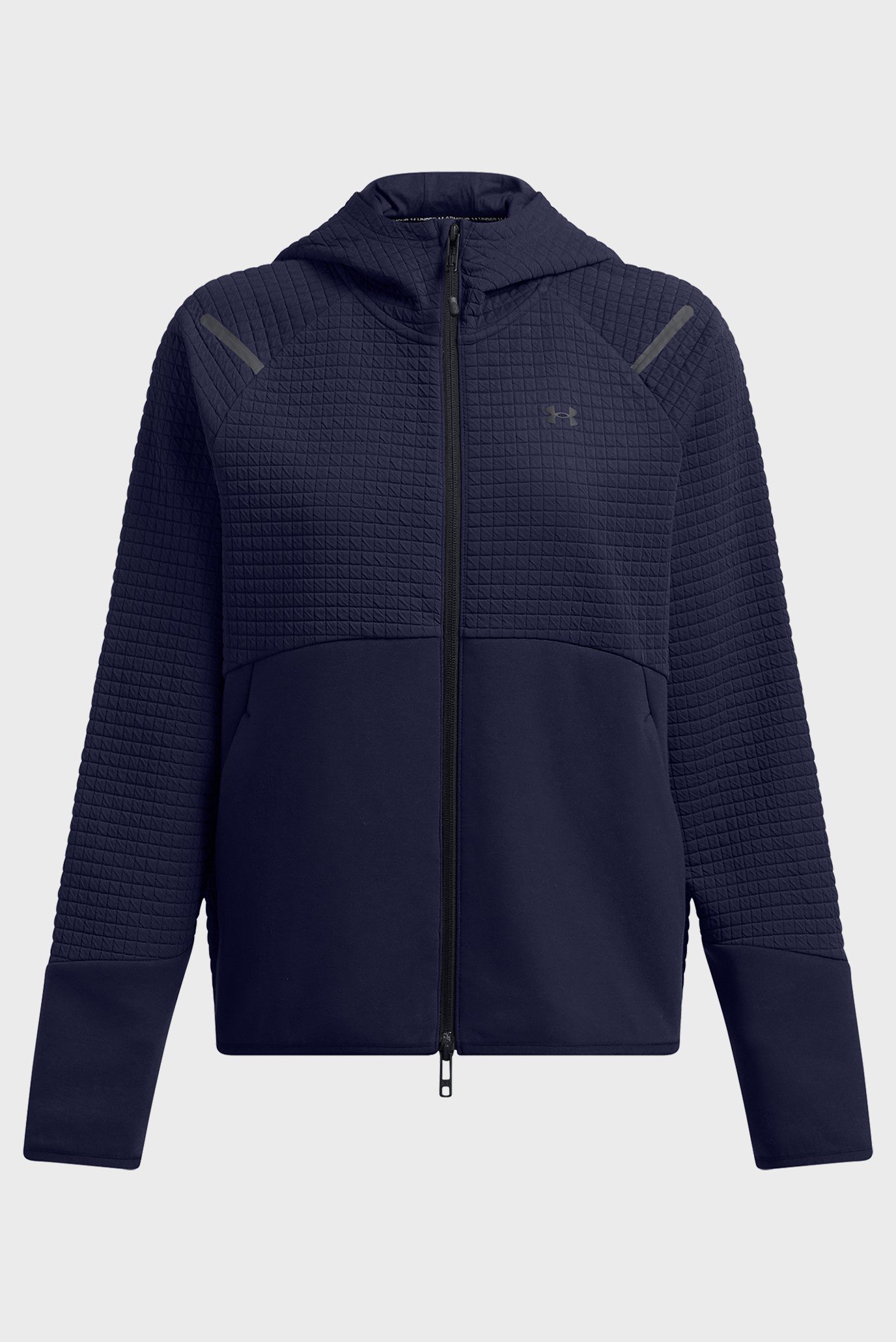 Женское темно-синее худи UNSTOPPABLE FLC TXT FZ 5