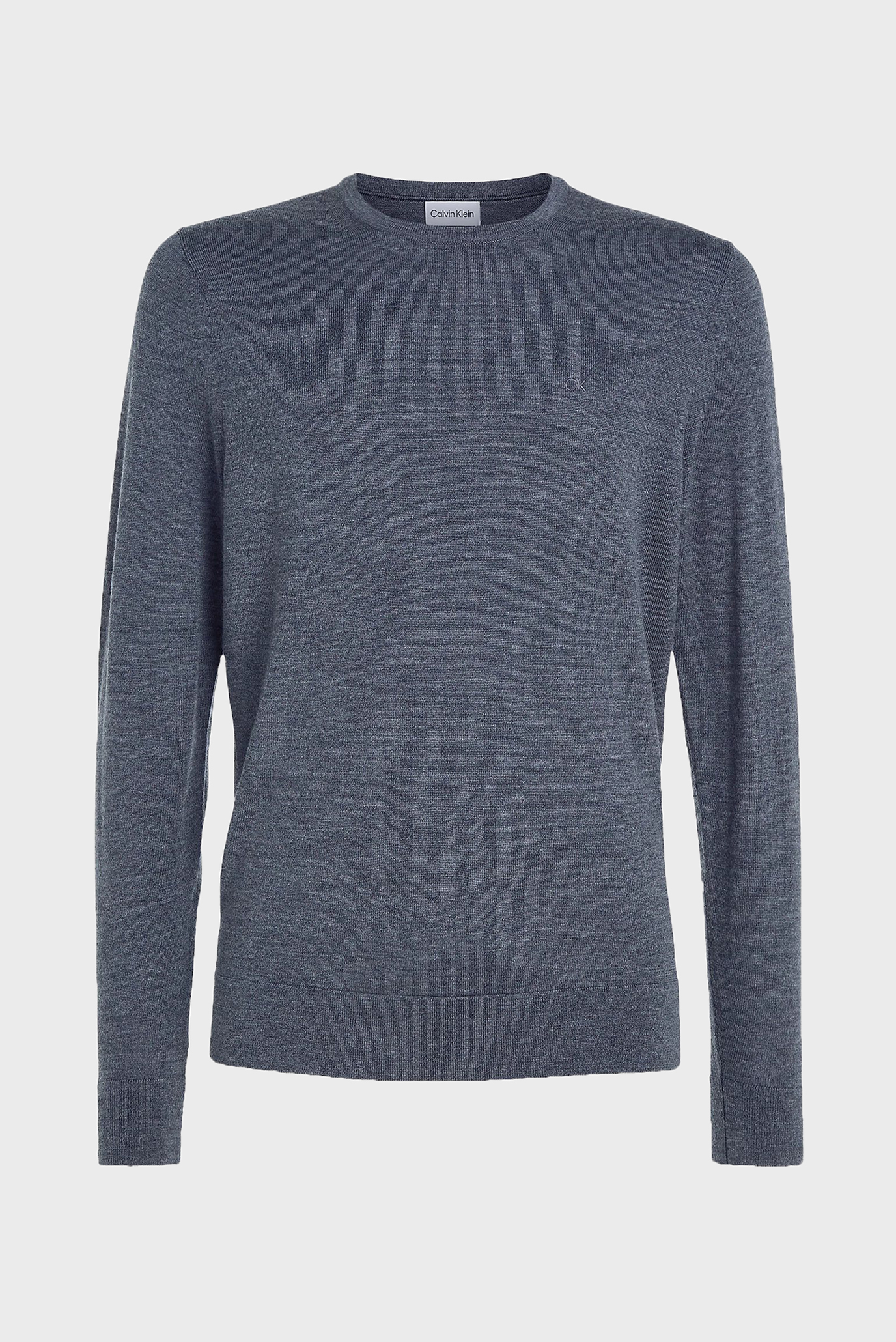 Мужской серый шерстяной джемпер SUPERIOR WOOL CREW NECK 5