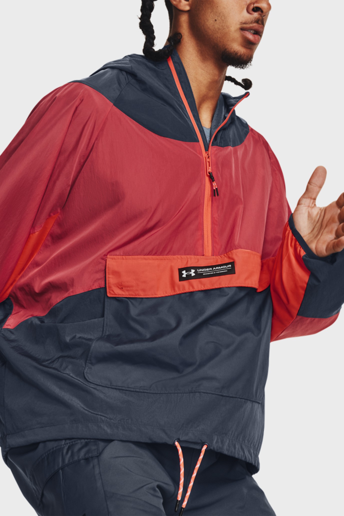 Мужской анорак UA Rush Woven 1 2 Zip Anorak 12