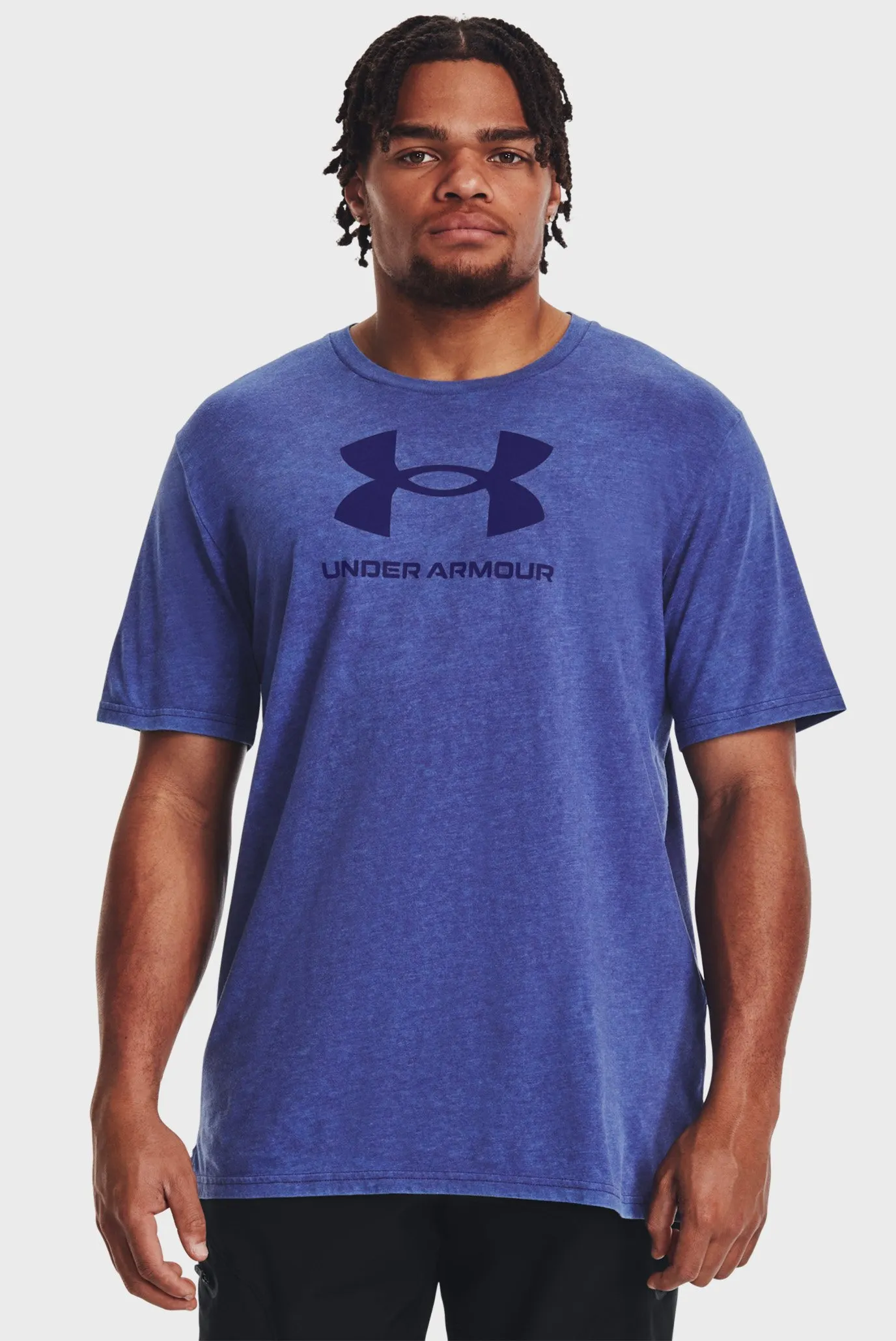 Мужская синяя футболка UA WASH TONAL SPORTSTYLE SS 9