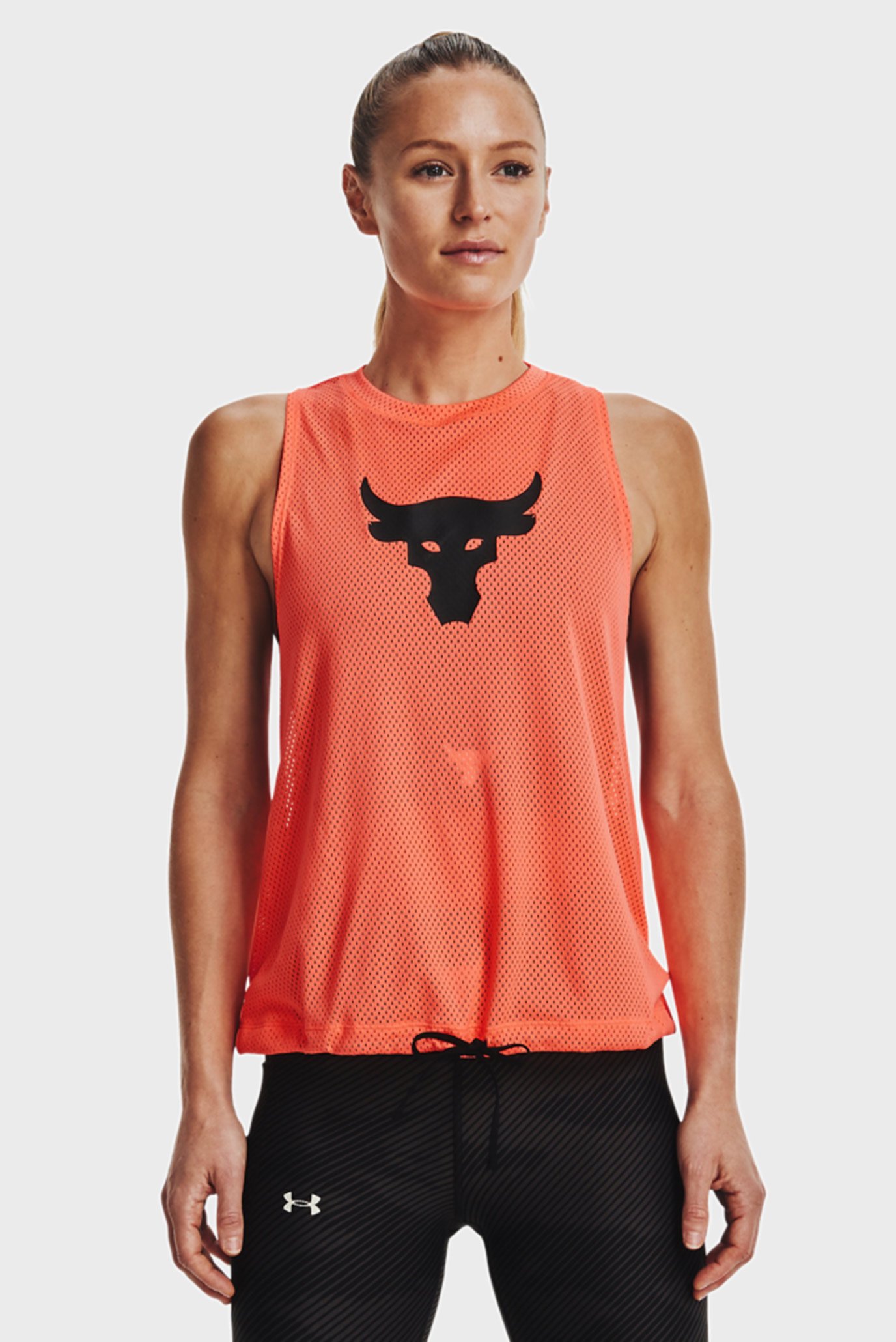 Женская оранжевая майка UA Pjt Rock Mesh Tank Under Armour Женская оранжевая майка UA Pjt Rock Mesh Tank 8