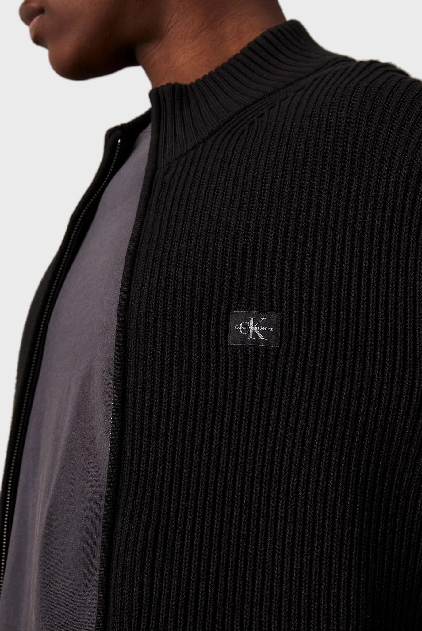 Свитер WOVEN LABEL ZIP THROUGH SWEATER 4