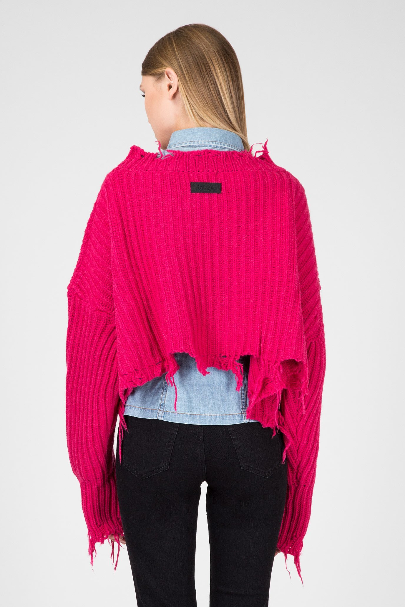 Женский малиновый джемпер 3