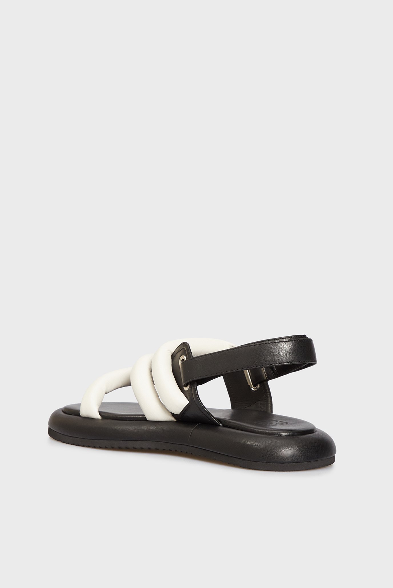 Женские белые кожаные сандалии Deanne 7