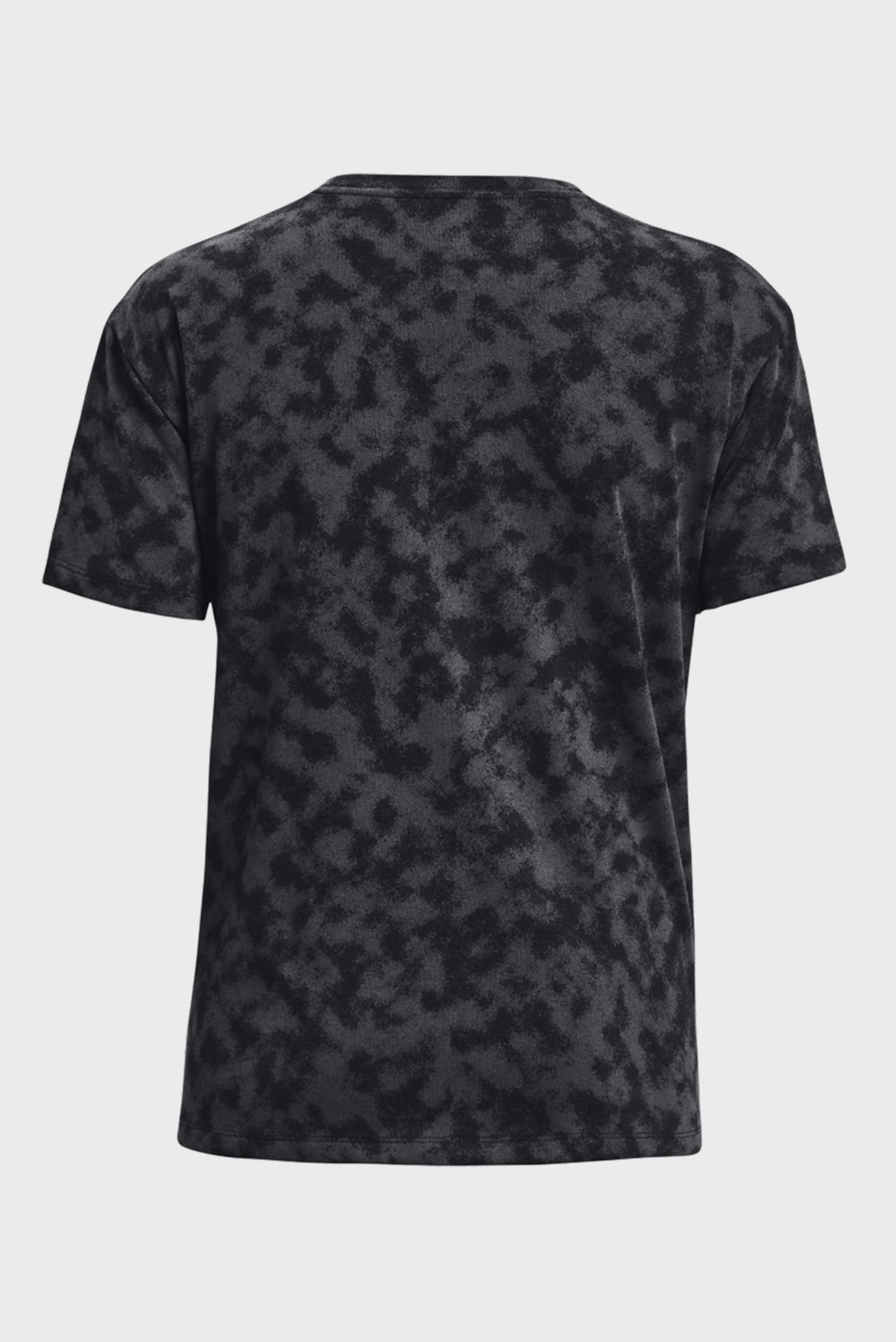 Женская черная футболка UA LOGO AOP HEAVYWEIGHT SS 6