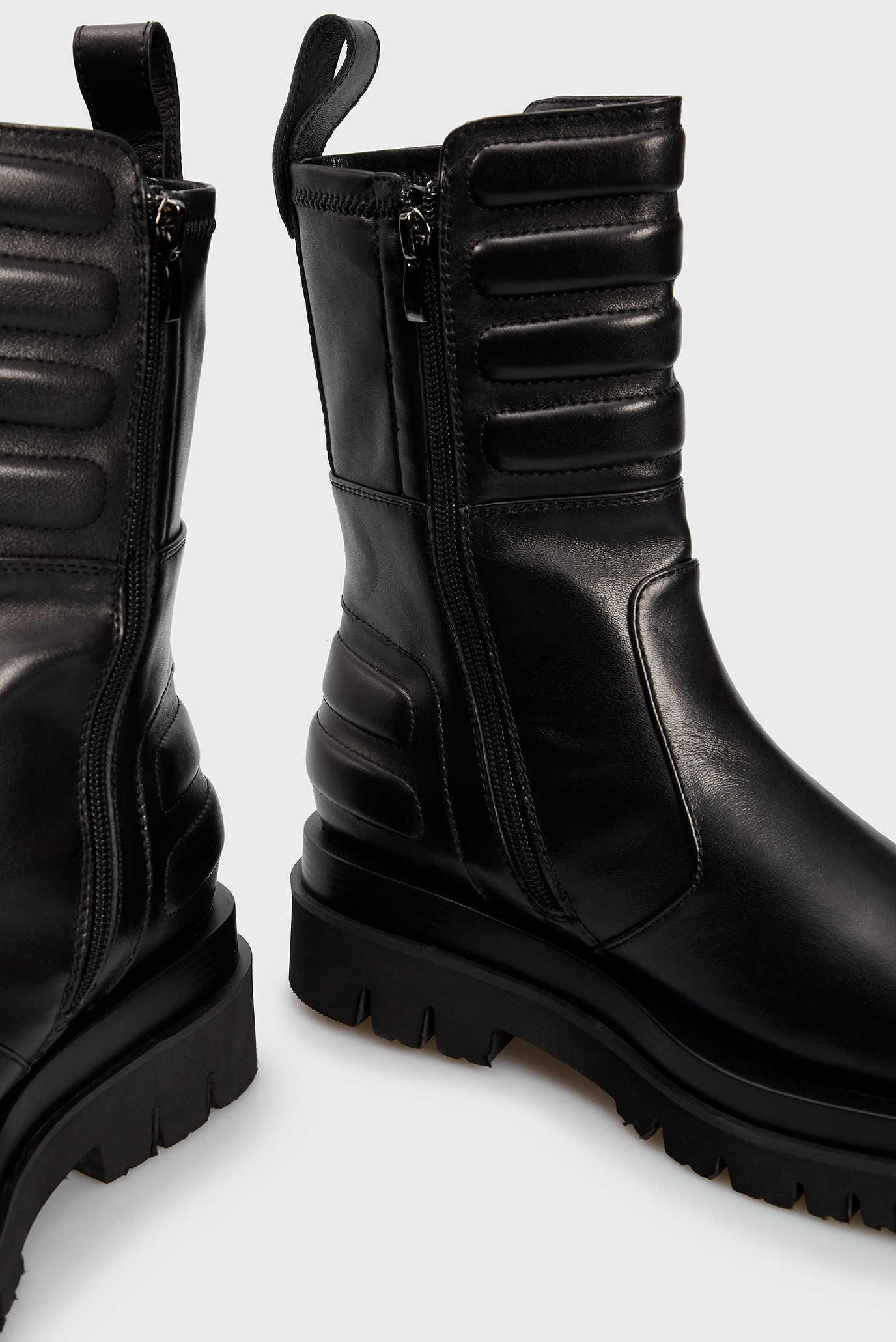 Женские черные кожаные ботинки Teresinha 7