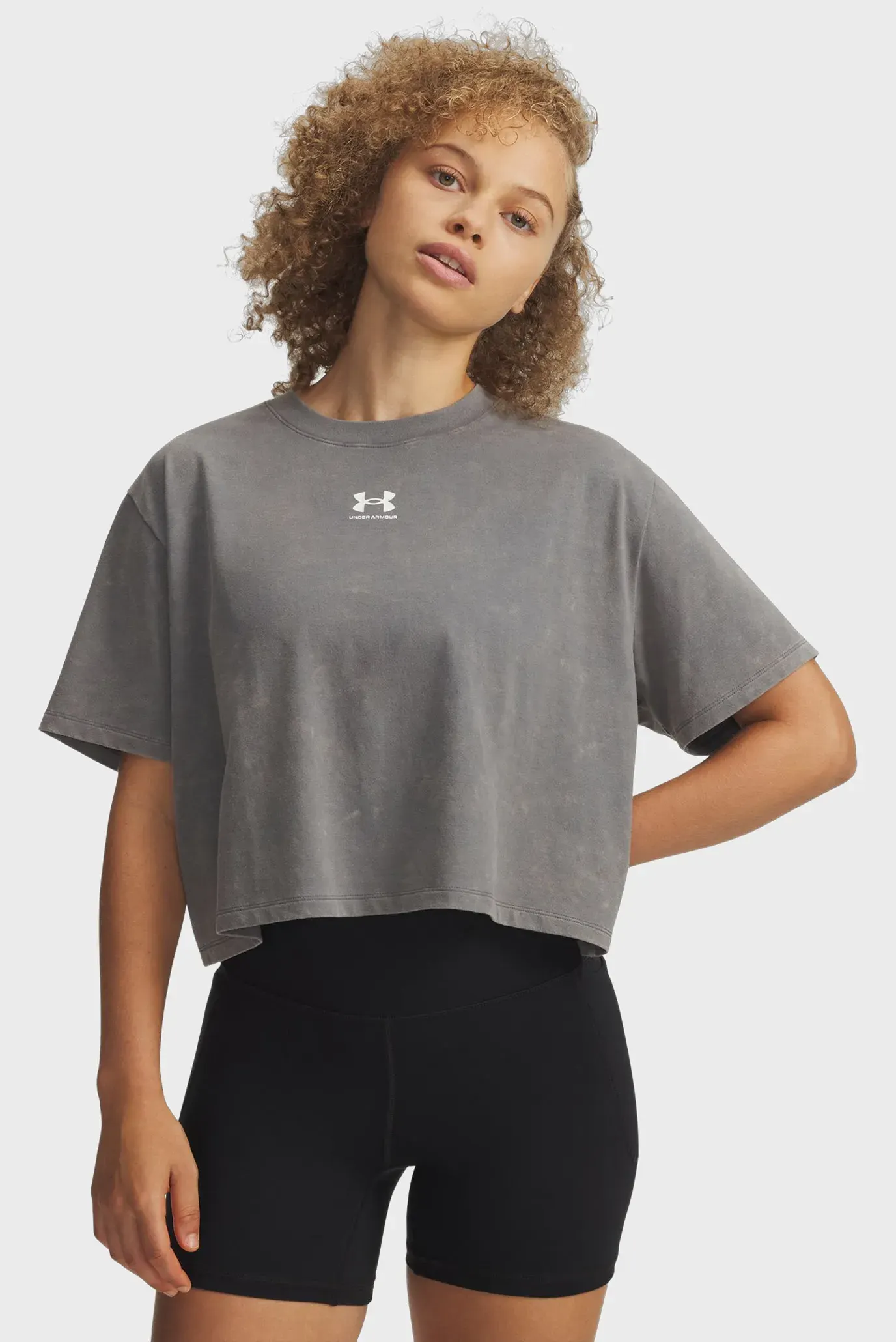 Футболка UA Rival Boxy Tee Wash 1