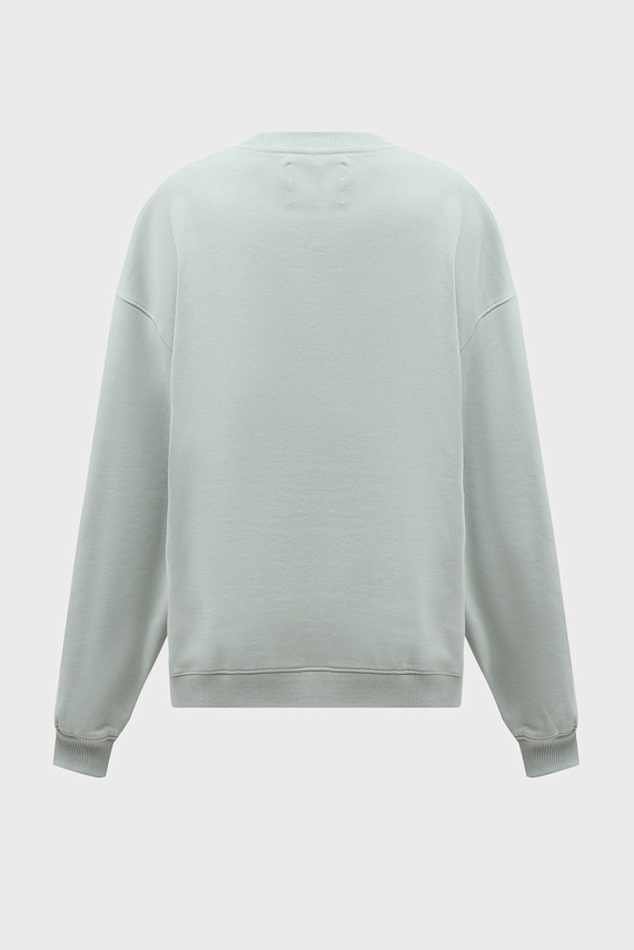 Женский мятный свитшот EMBROIDERED AW OVERSIZED CN