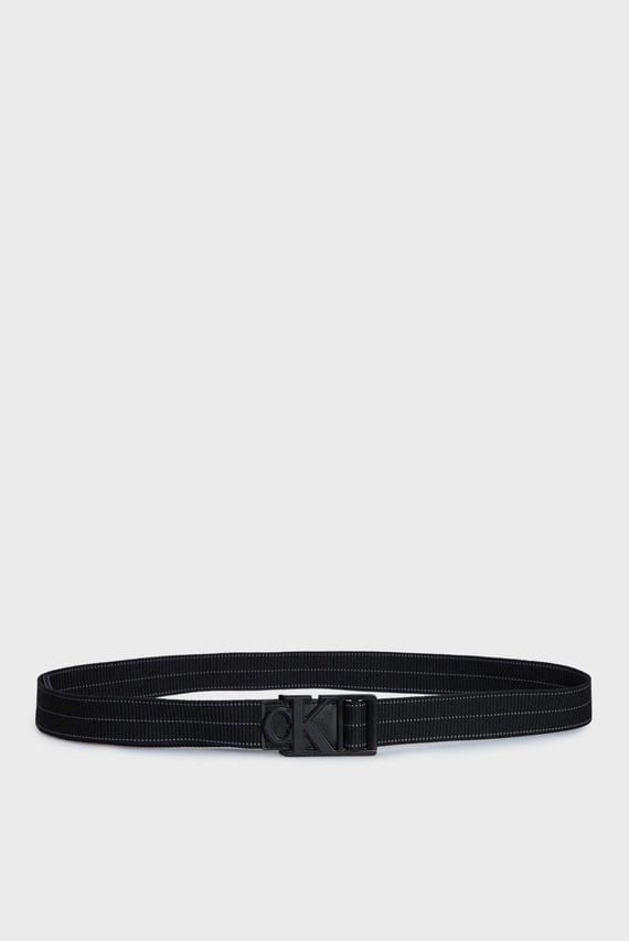 Мужской черный ремень MONO SLIDER WEBBING BELT35MM Calvin Klein Jeans Мужской черный ремень MONO SLIDER WEBBING BELT35MM Calvin Klein Jeans