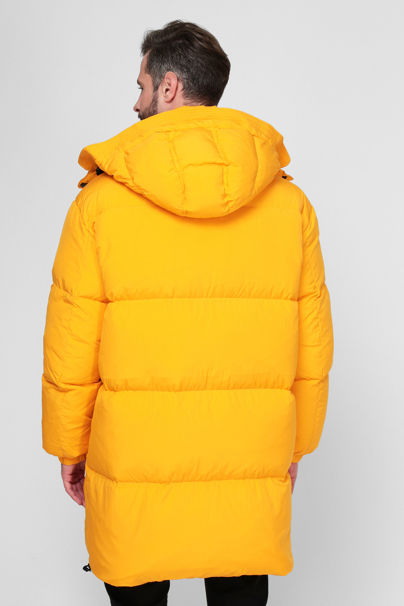 Мужской желтый пуховик W-ROLF-LONG 4