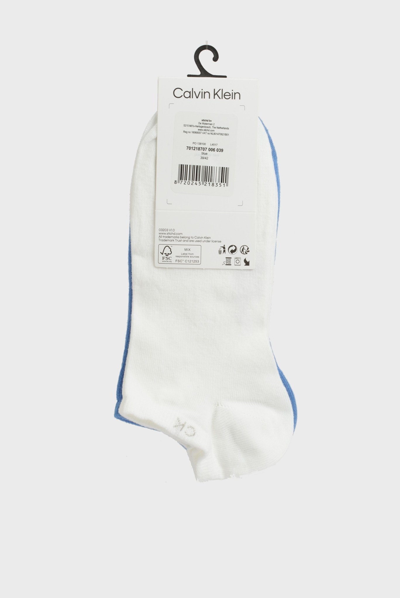 Носки CK MEN SNEAKER 2P 5