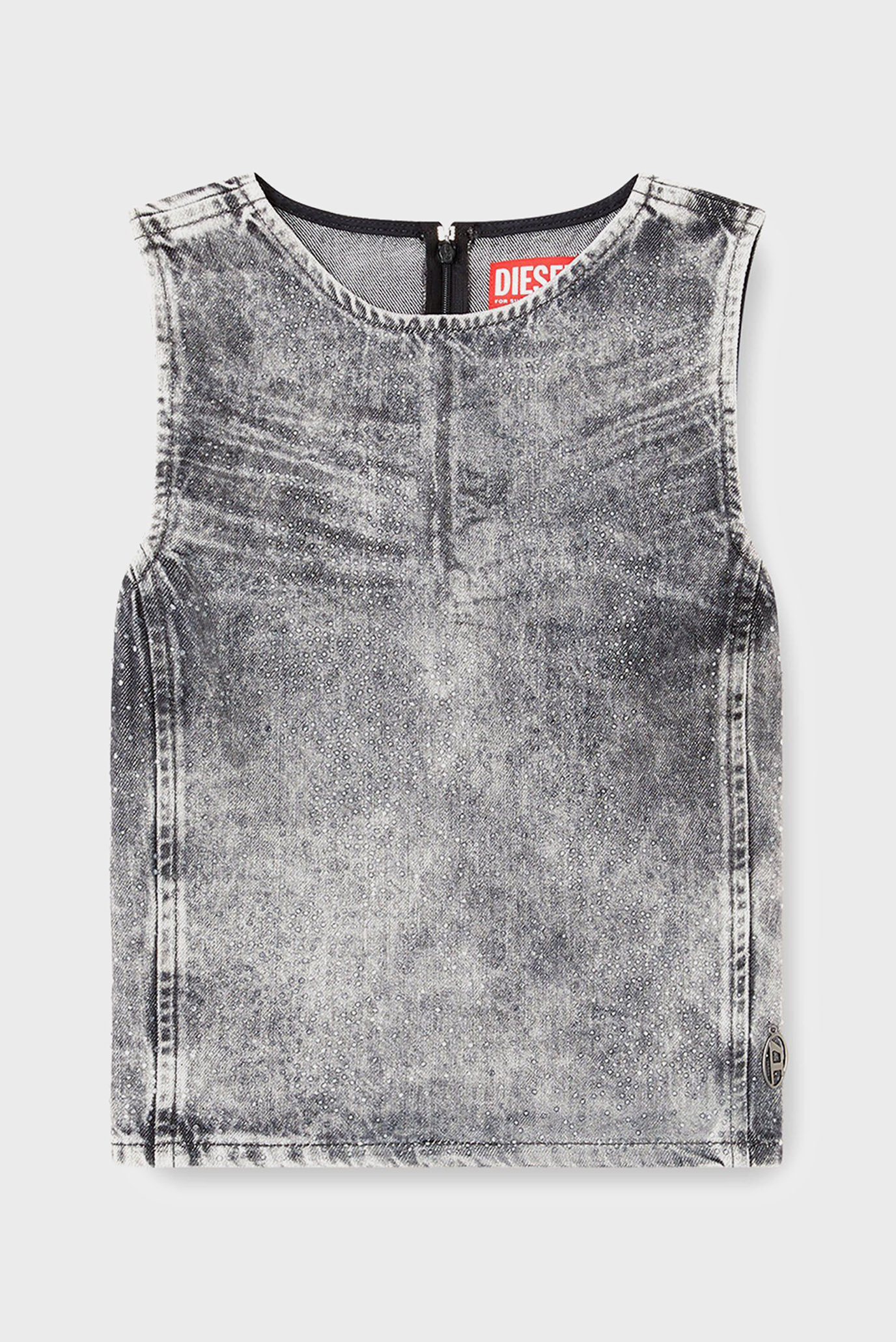 Женский серый джинсовый топ DE-PINAR 5