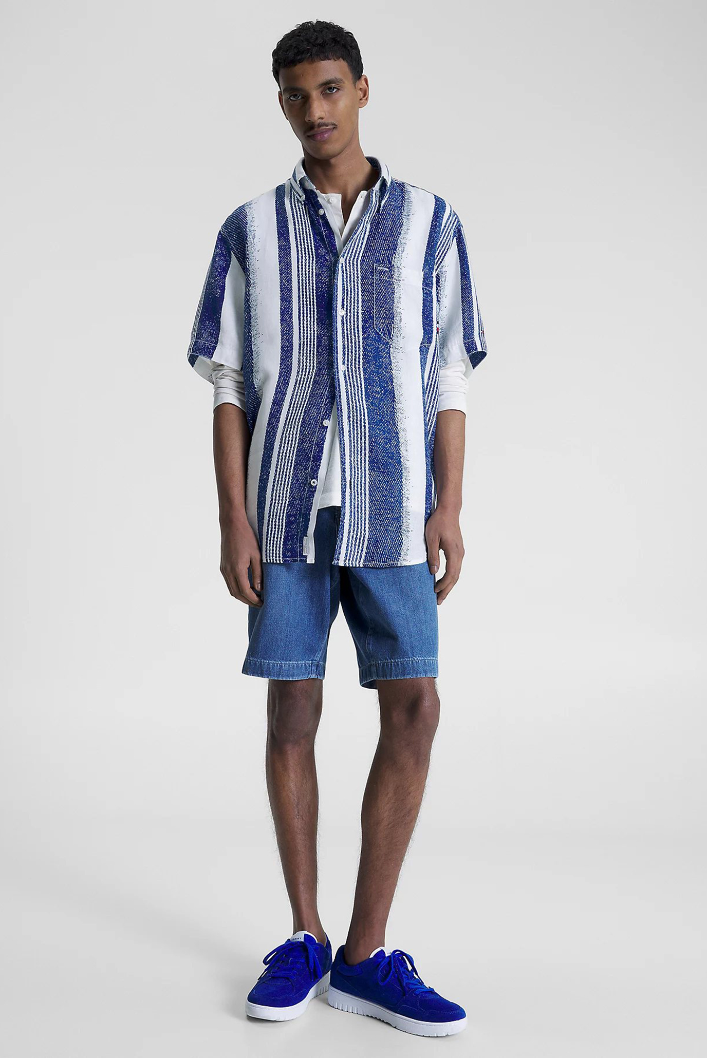 Рубашка с коротким рукавом HAND PAINTED STRIPE SHIRT S S 2