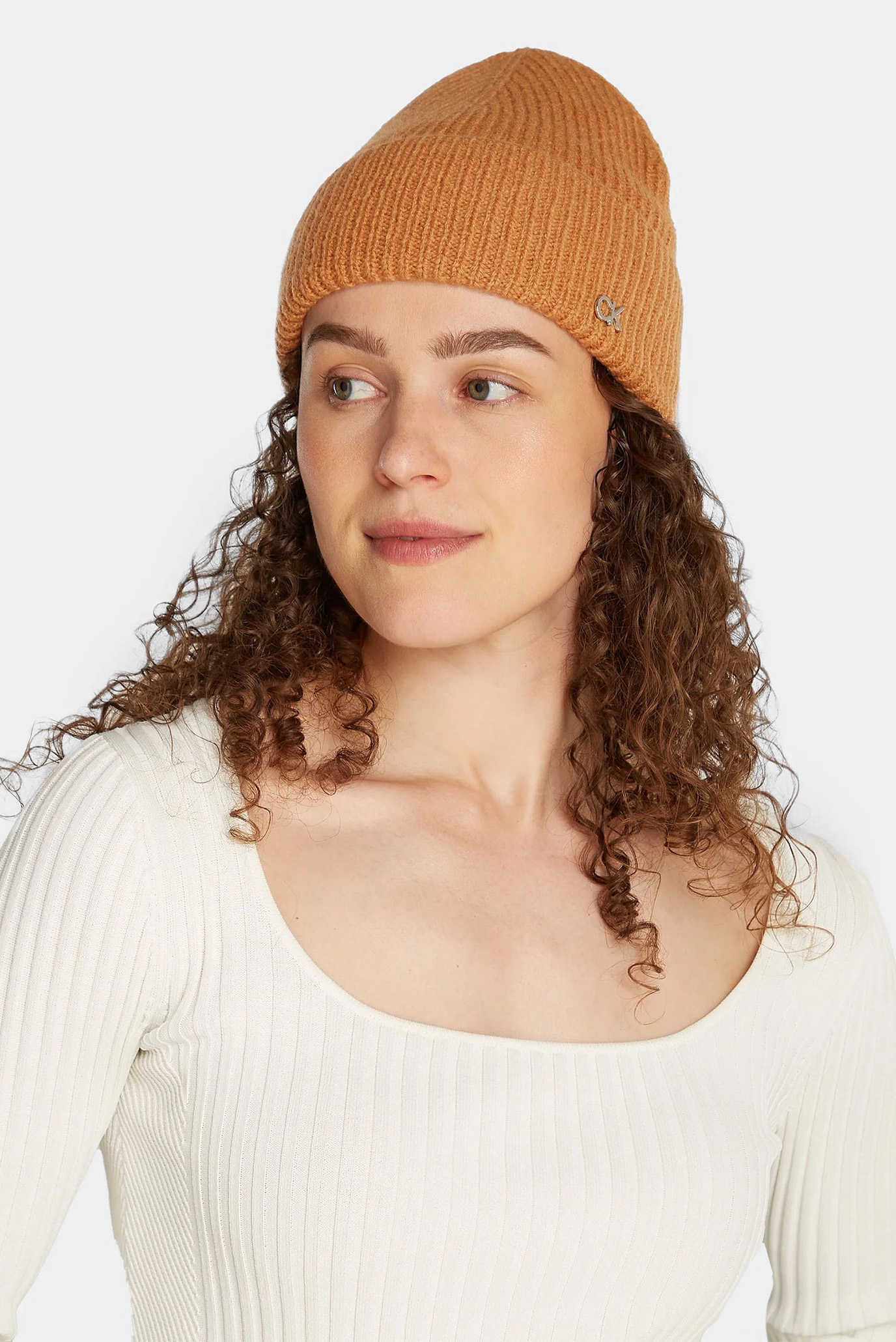 Шапка CK METAL CHUNKY RIB BEANIE 3