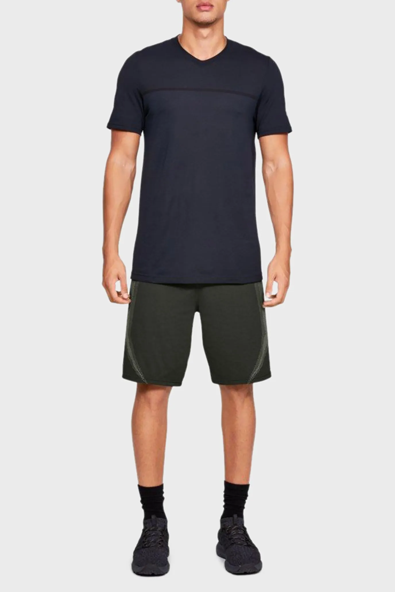 Мужские темно-зеленые шорты Threadborne Seamless 8