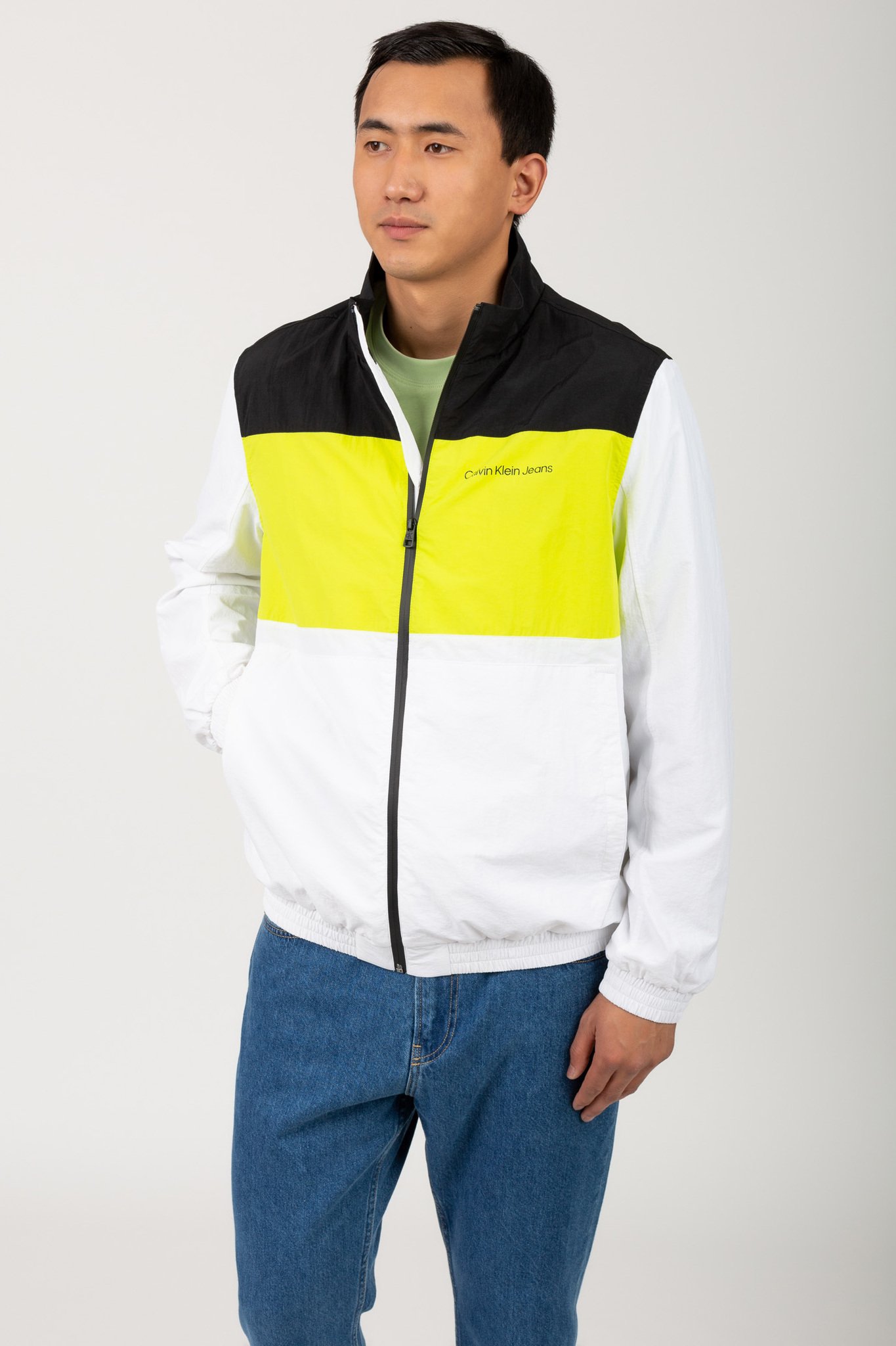 Calvin klein deals colorblock jacket