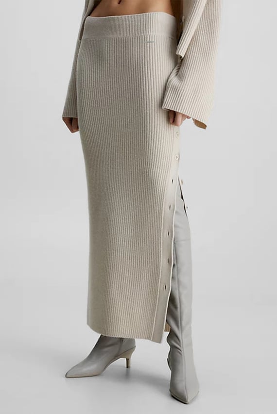 Юбка RECYCLED WOOL MAXI SKIRT