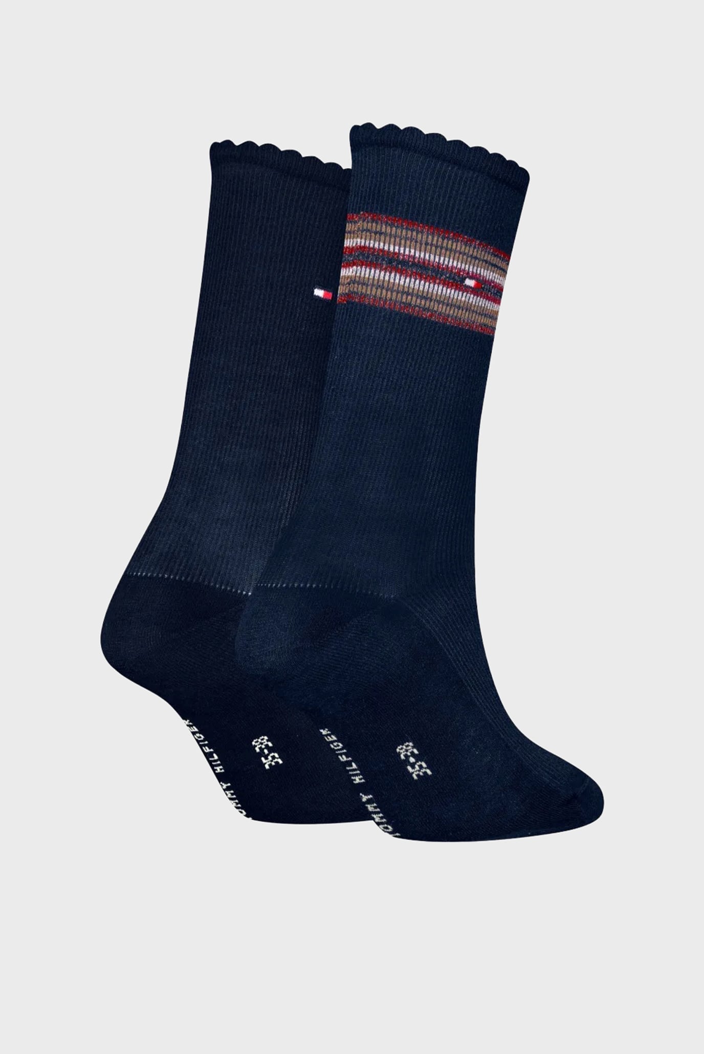 Носки TH WOMEN SOCK 2P RIB LUREX STRIPE 2