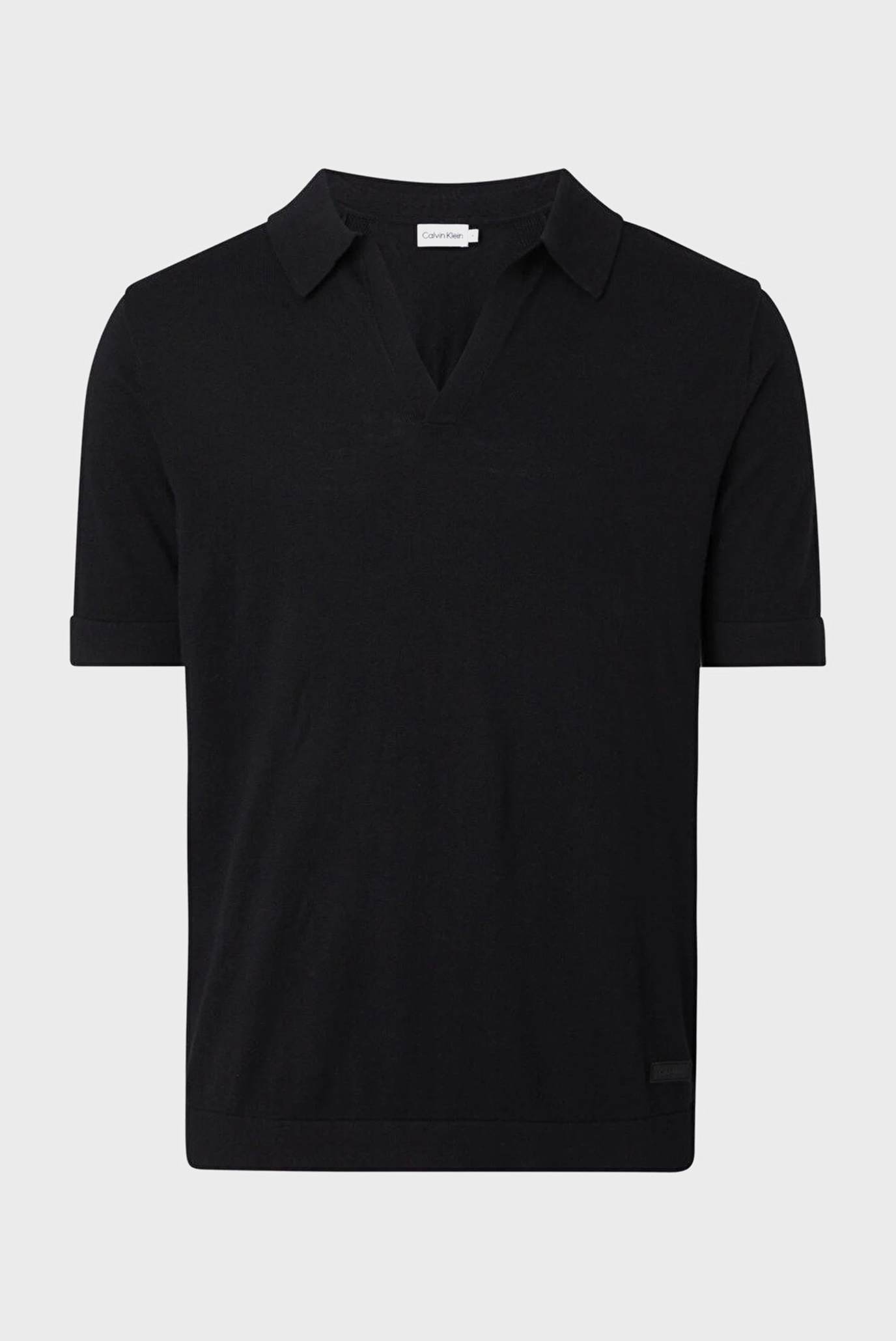 Мужское черное поло COTTON SILK BLEND 5