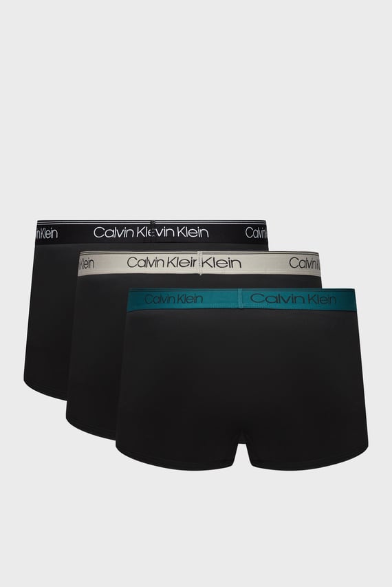 Мужские черные боксеры (3 шт) LOW RISE TRUNK