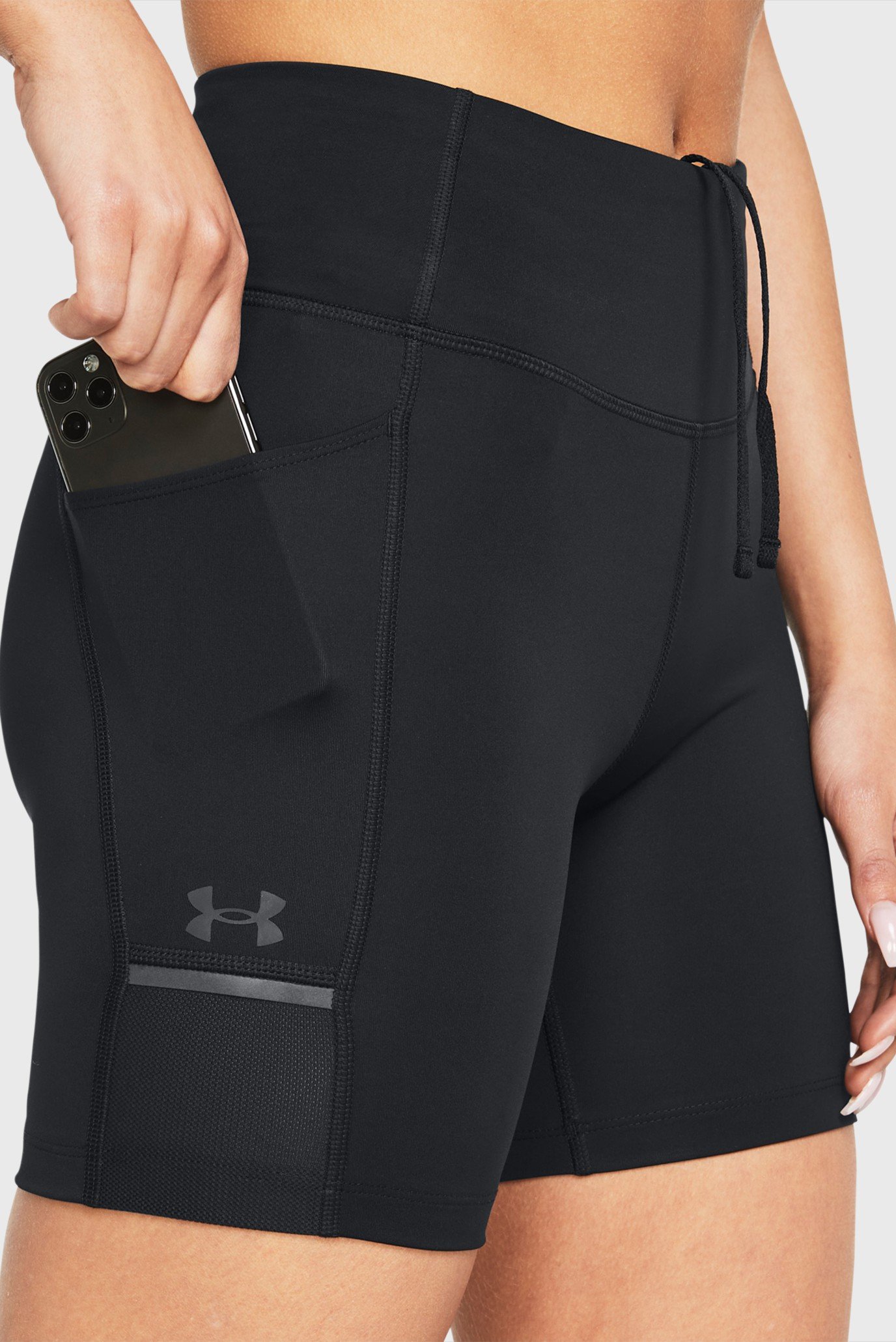 Женские черные велосипедки UA Fly Fast 6 Short 9