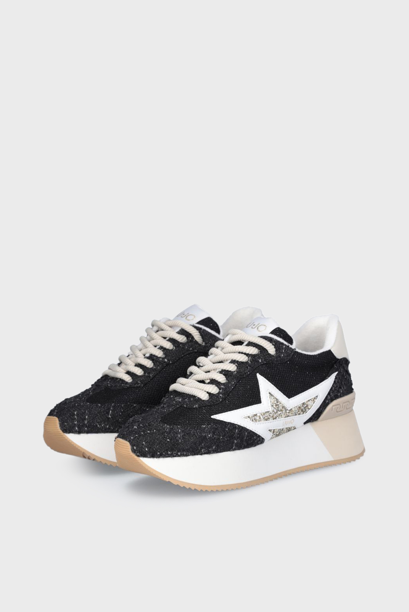 Кроссовки DREAMY 03 - SNEAKER RUINED DENIM SHINY M BLACK LIGHT GOLD 3