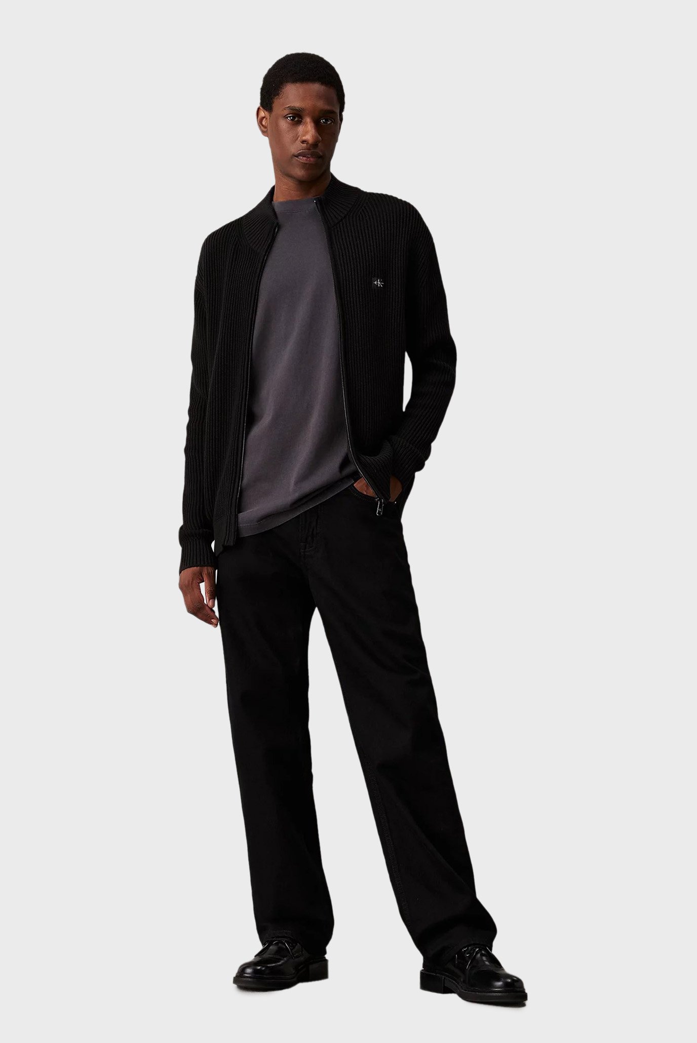 Свитер WOVEN LABEL ZIP THROUGH SWEATER 3