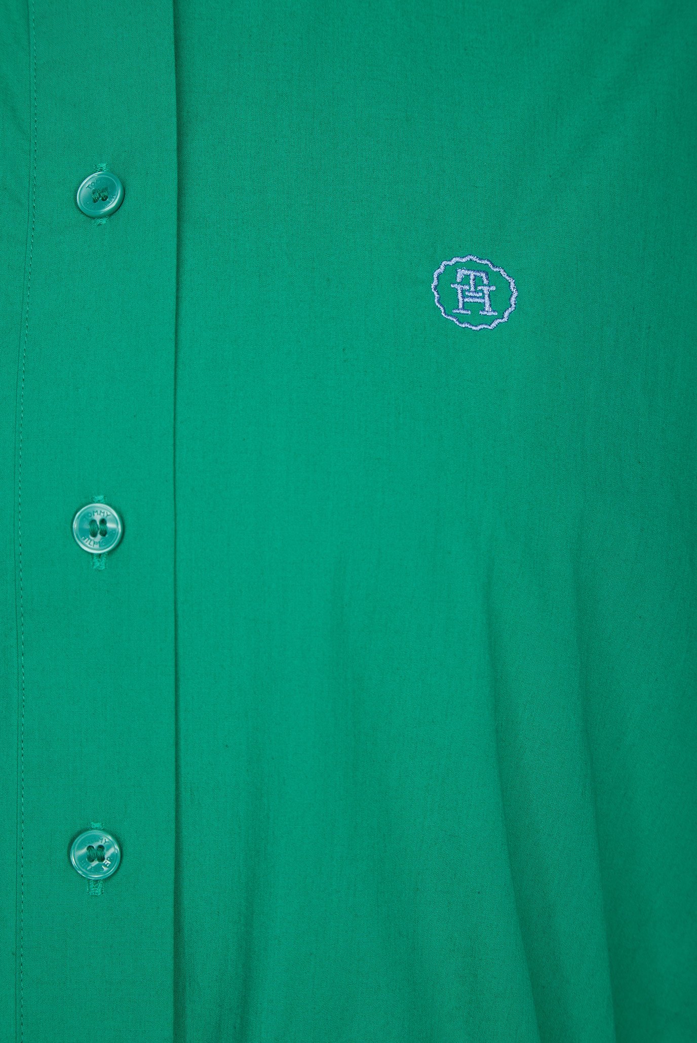 Женское зеленое платье MD BLOUSON LS MIDI SHIRT DRESS 3