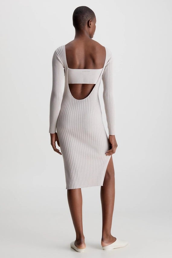 Платье ICONIC RIB OPEN BACK DRESS