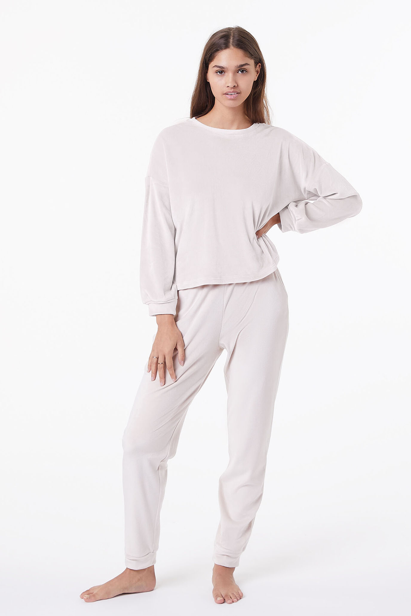 Женские пудровые брюки BERTY 5