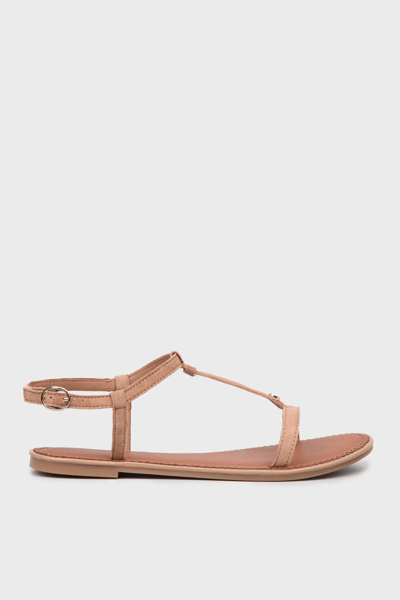 Женские бежевые замшевые сандалии 6