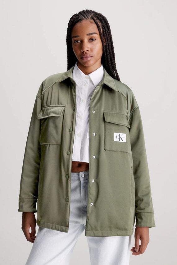 Куртка демисезонная/REVERSIBLE SATIN SHACKET