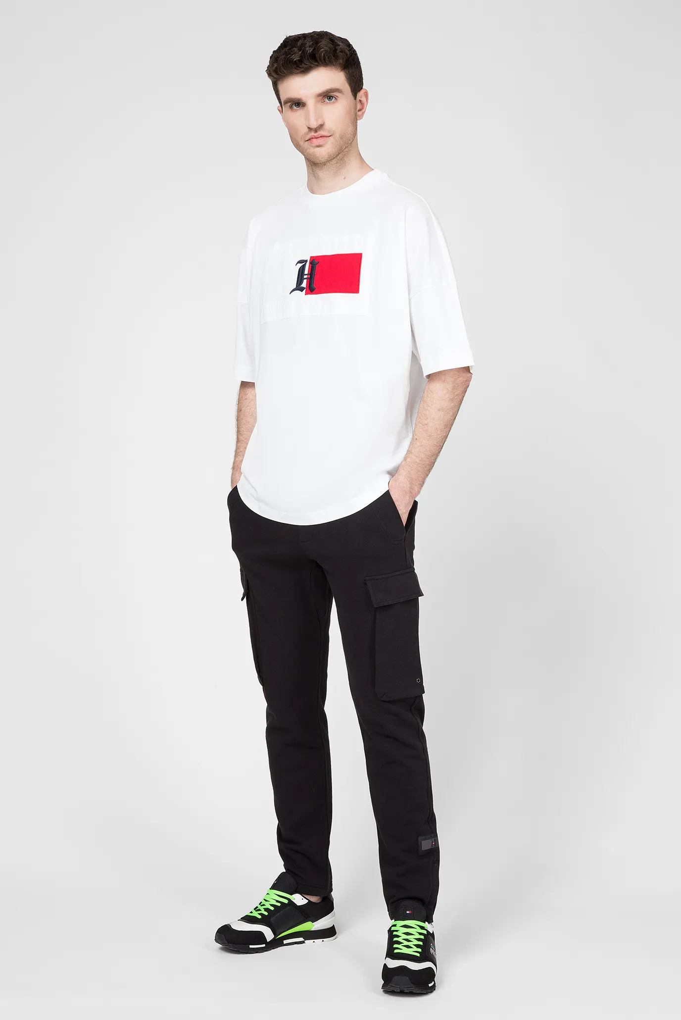 Мужская белая футболка Lewis Hamilton 10