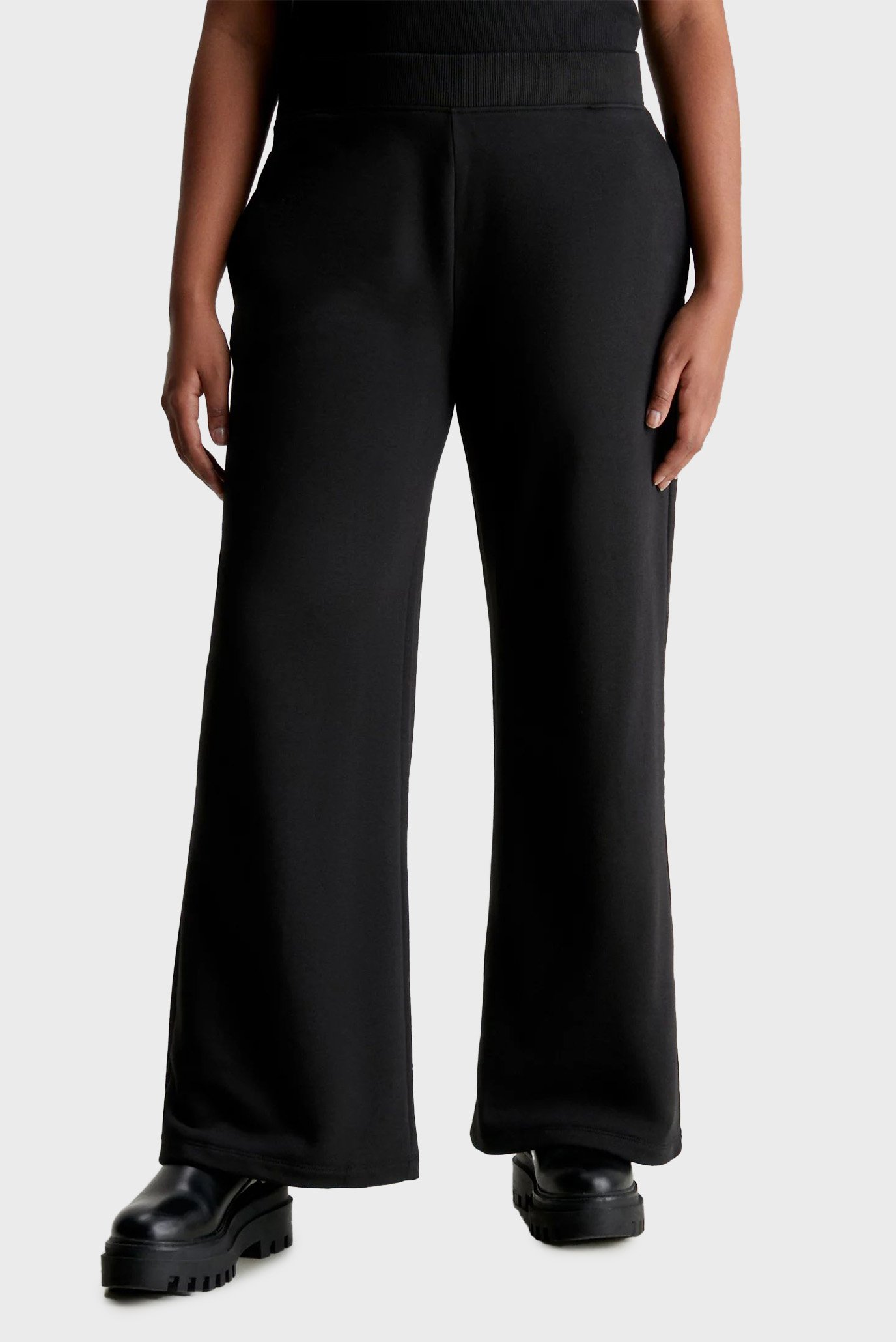 Женские черные спортивные брюки CK EMBRO BADGE KNIT PANT 3